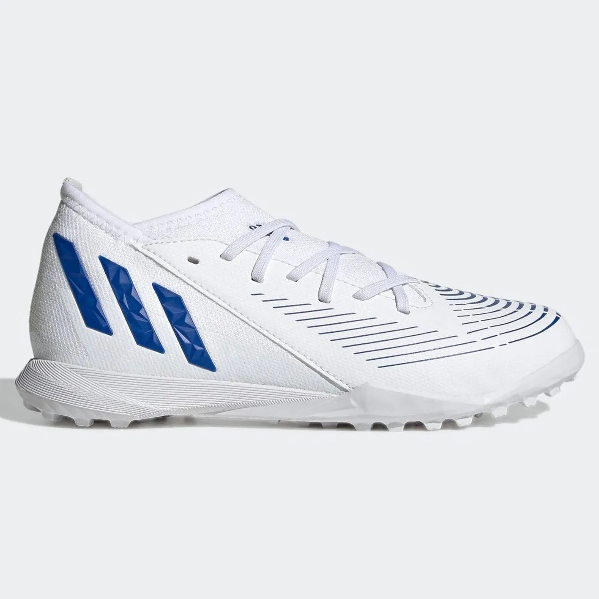 adidas JR Predator Edge .3 Turf - White-Hi Res Blue (Side 1)