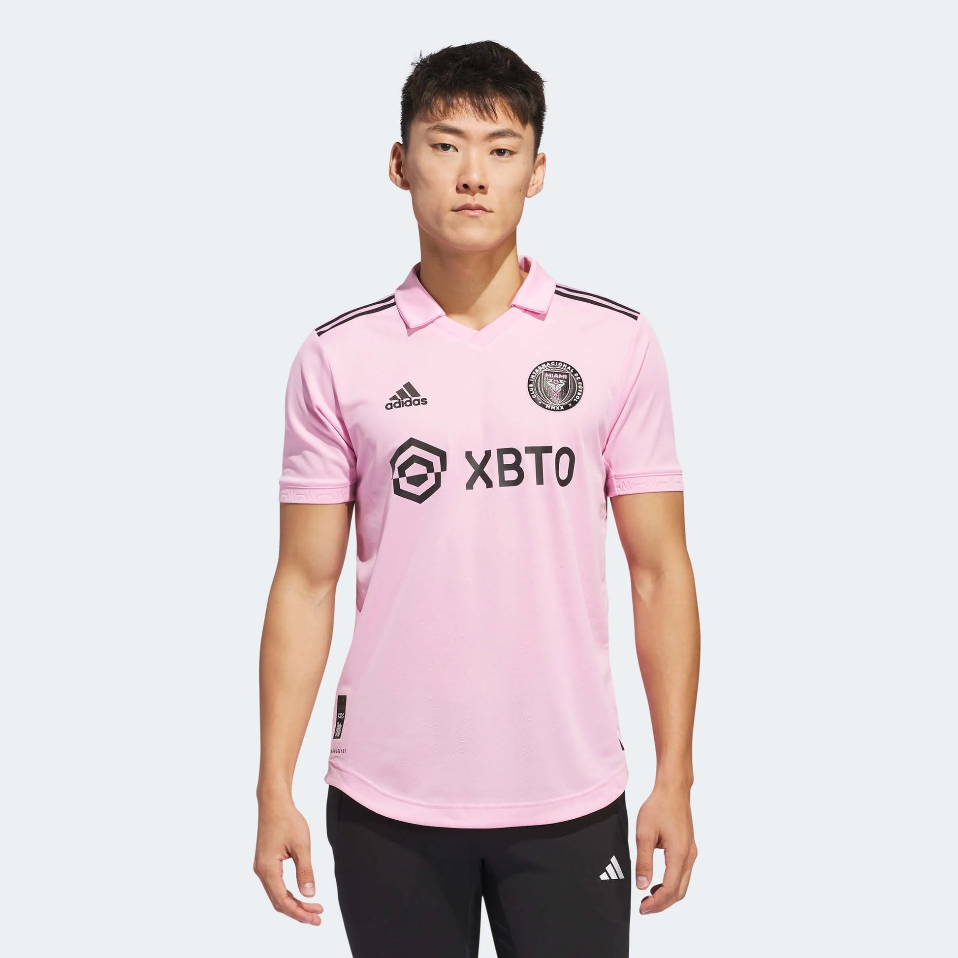 adidas 2023 Inter Miami Men's Authentic Home Messi #10 Jersey (Model - Front)
