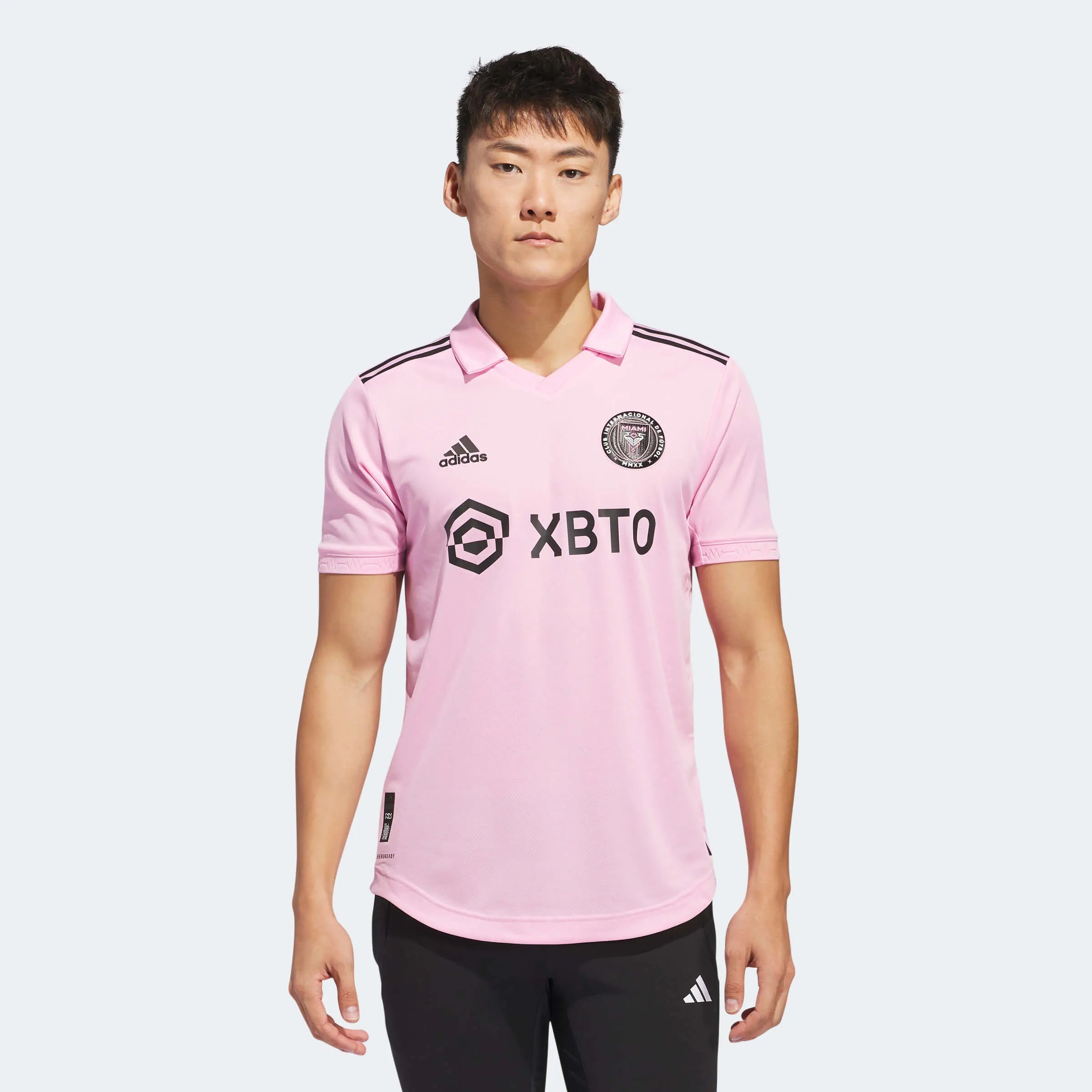 adidas 2023 Inter Miami Men's Authentic Home Messi #10 Jersey (Model - Front)