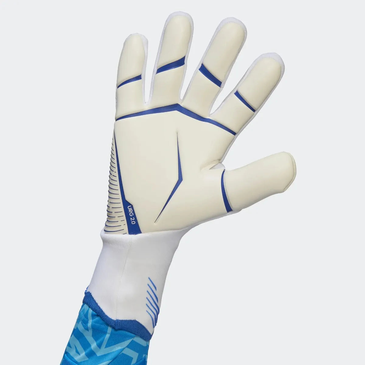 adidas Predator GL Pro Goalkeeper Gloves - White-Hi Res Blue (Single - Inner)