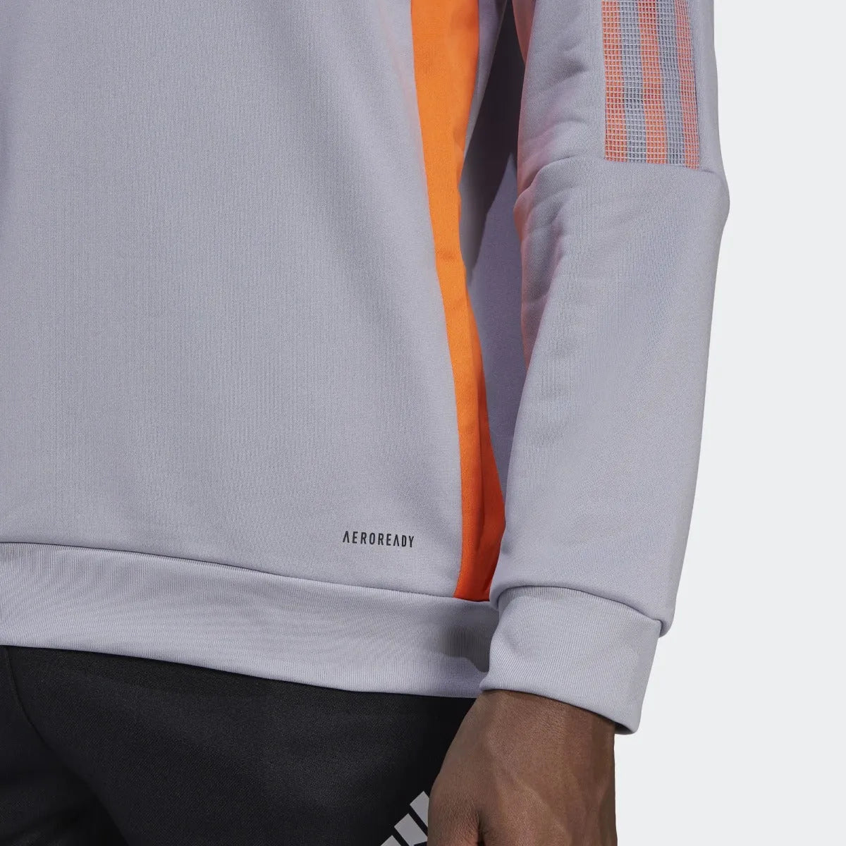 adidas 21-22 Juventus Track Hoodie - Gray (Detail 2)