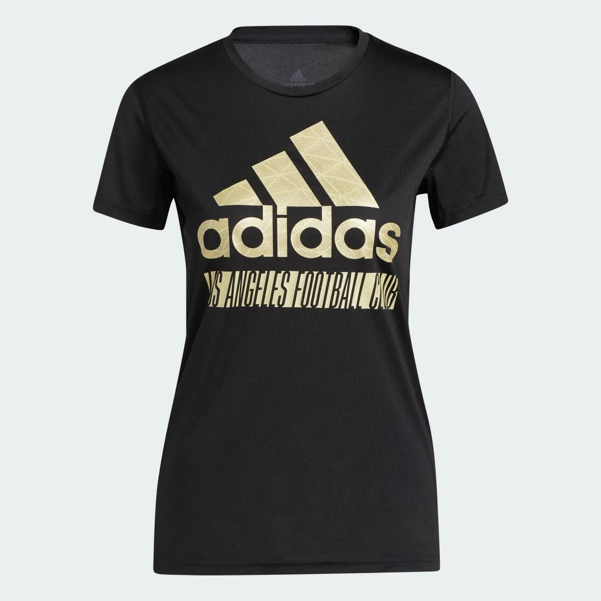 adidas 2022 LAFC Womens Creator SS Tee - Black-Gold (Front)