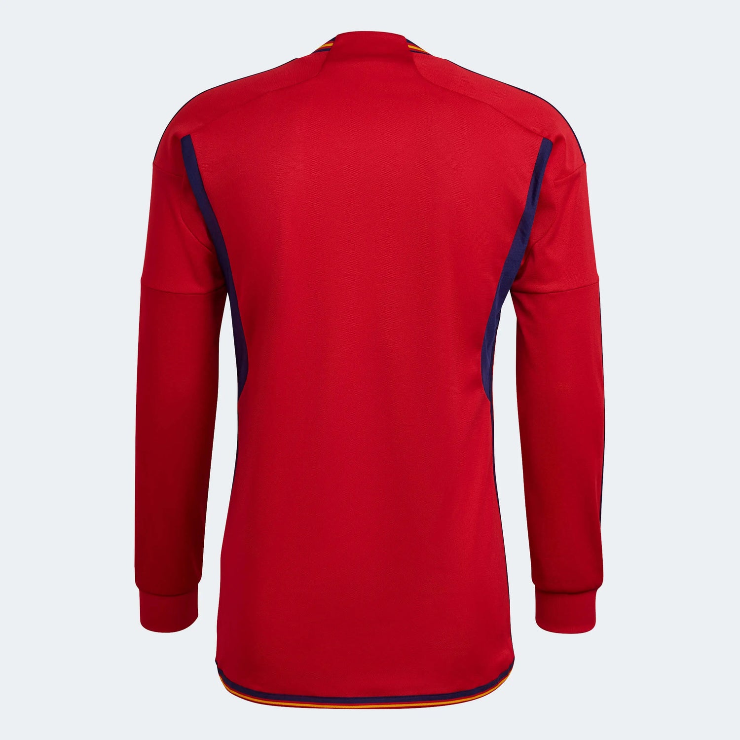 adidas 2022-23 Spain Long Sleeve Home Jersey - Red-Navy (Back)