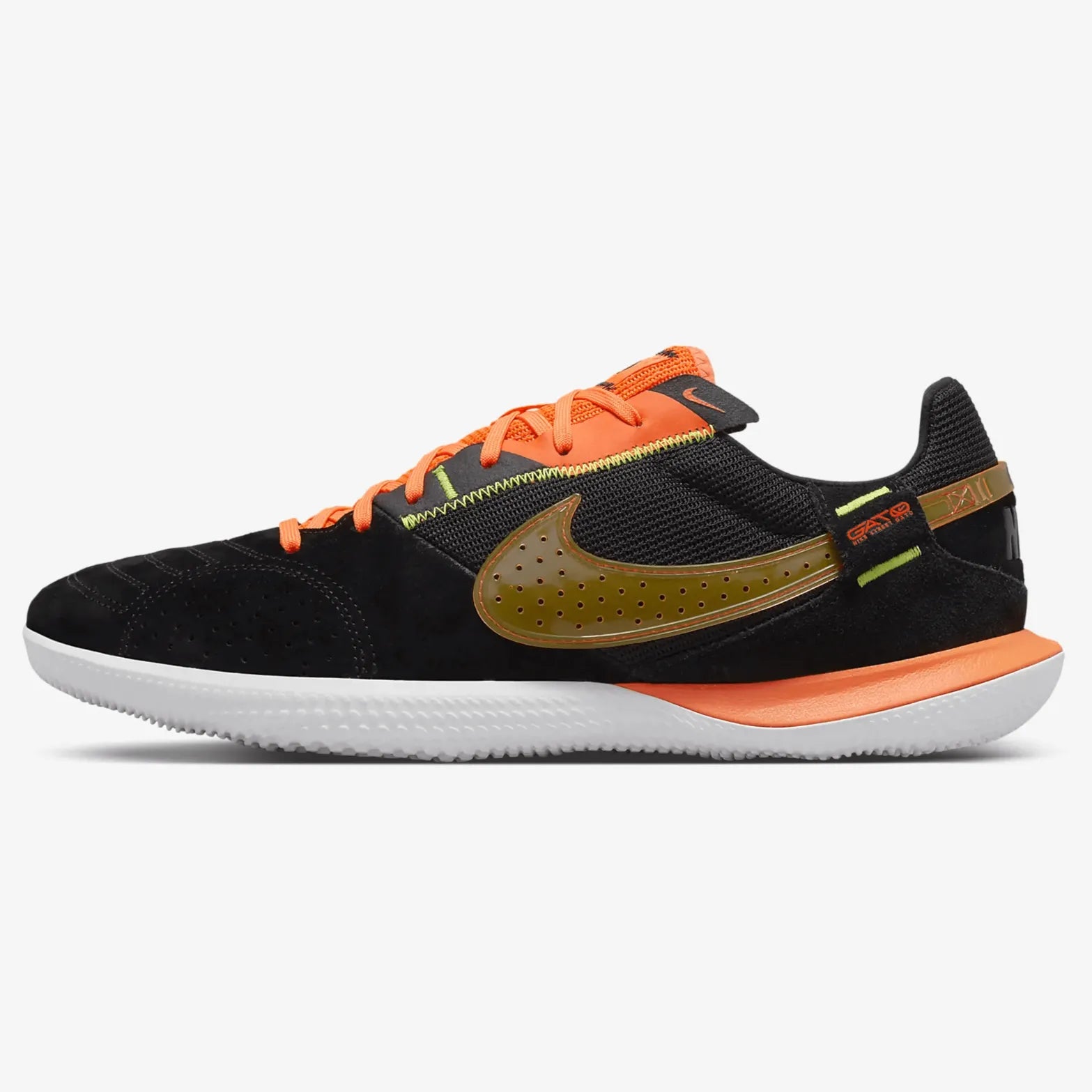 Nike Streetgato Indoor - Black-Total Orange (Side 1)