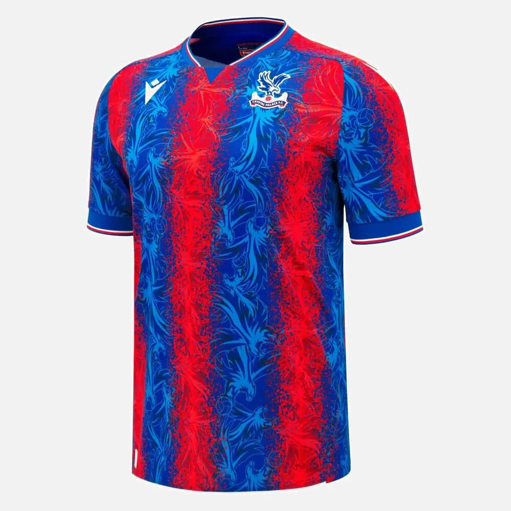 Macron 2024-25 Crystal Palace Authentic Home Soccer Jersey