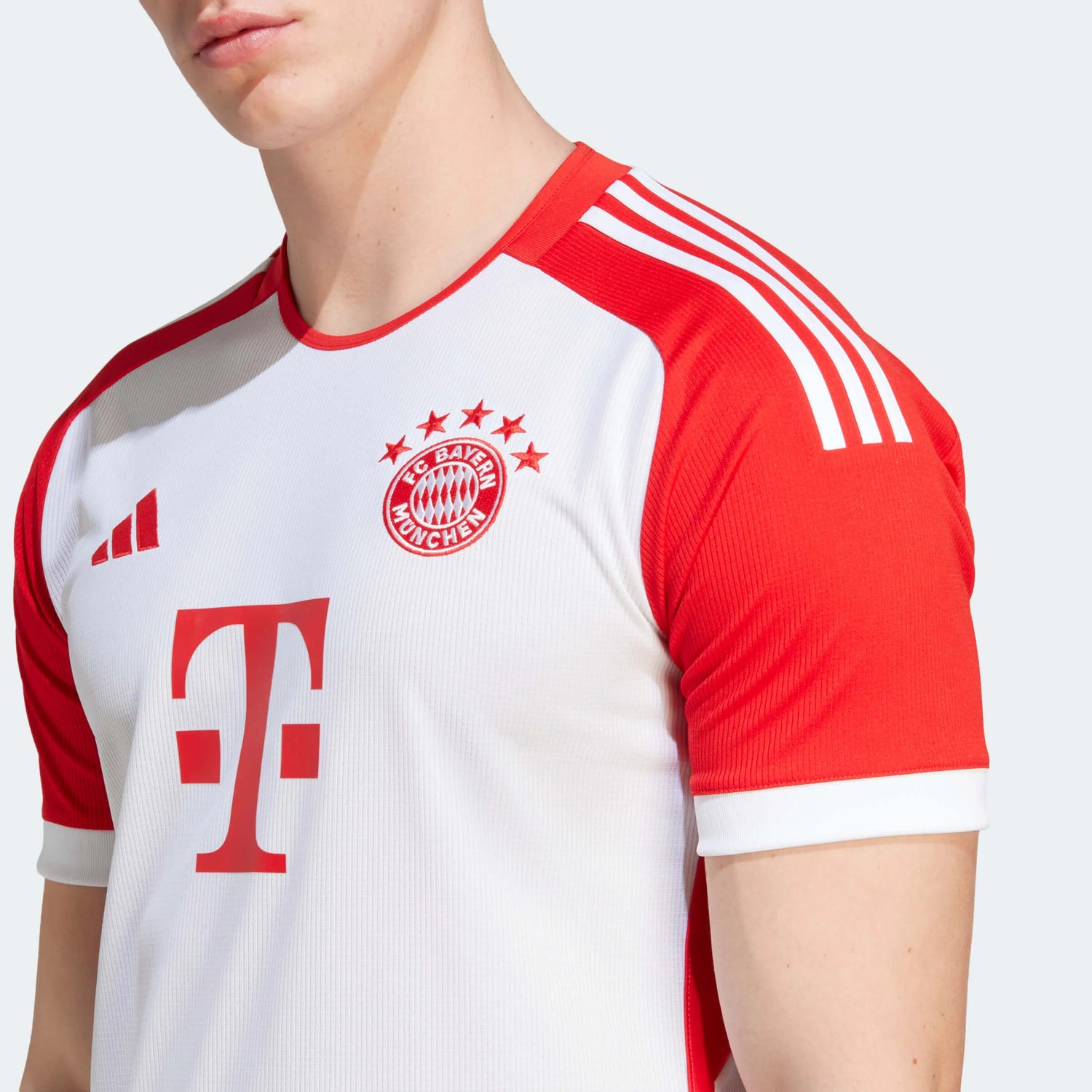 adidas 2023-24 Bayern Munich Stadium Home Jersey (Detail 1)