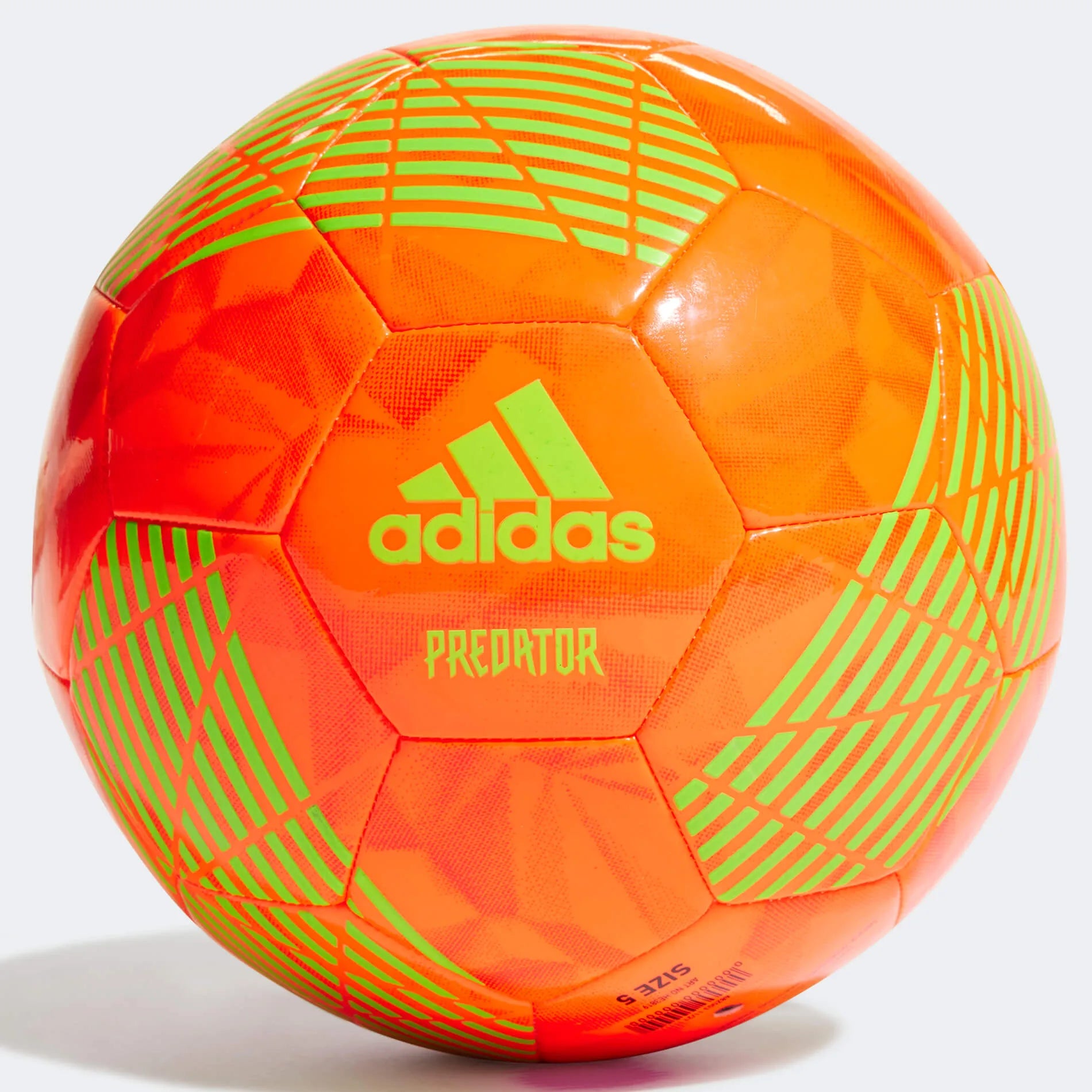 adidas Predator Training Ball - Solar Red-Yellow (Front)