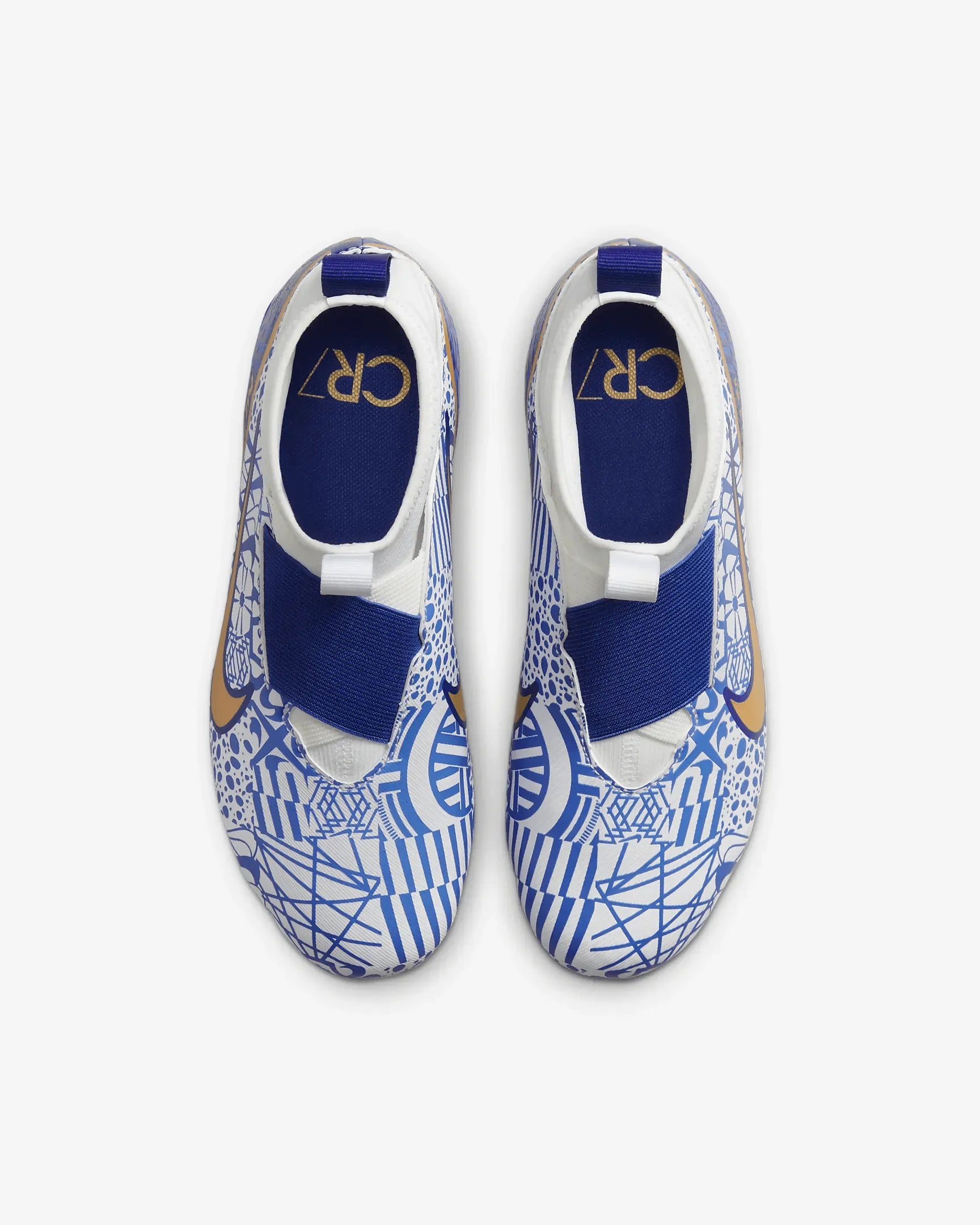 Nike Jr ZM Superfly 9 Acad Mds FGMG - White-Metallic Copper (Pair - Top)