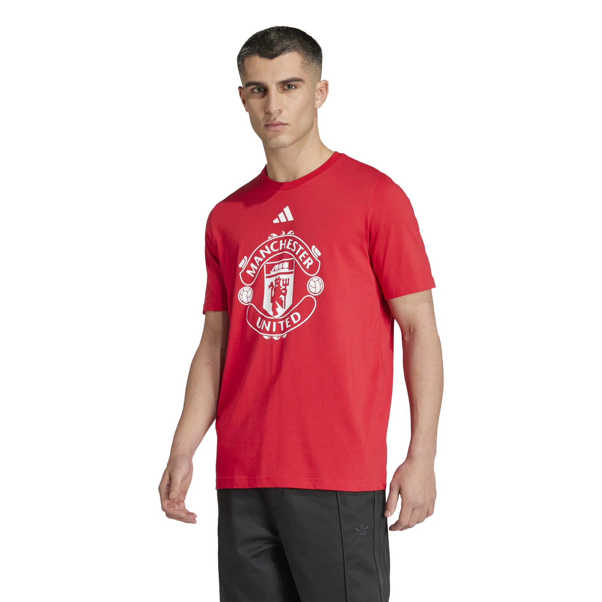 2adidas 2024-25 Manchester United Men's DNA Graphic Tee (Model - Front)