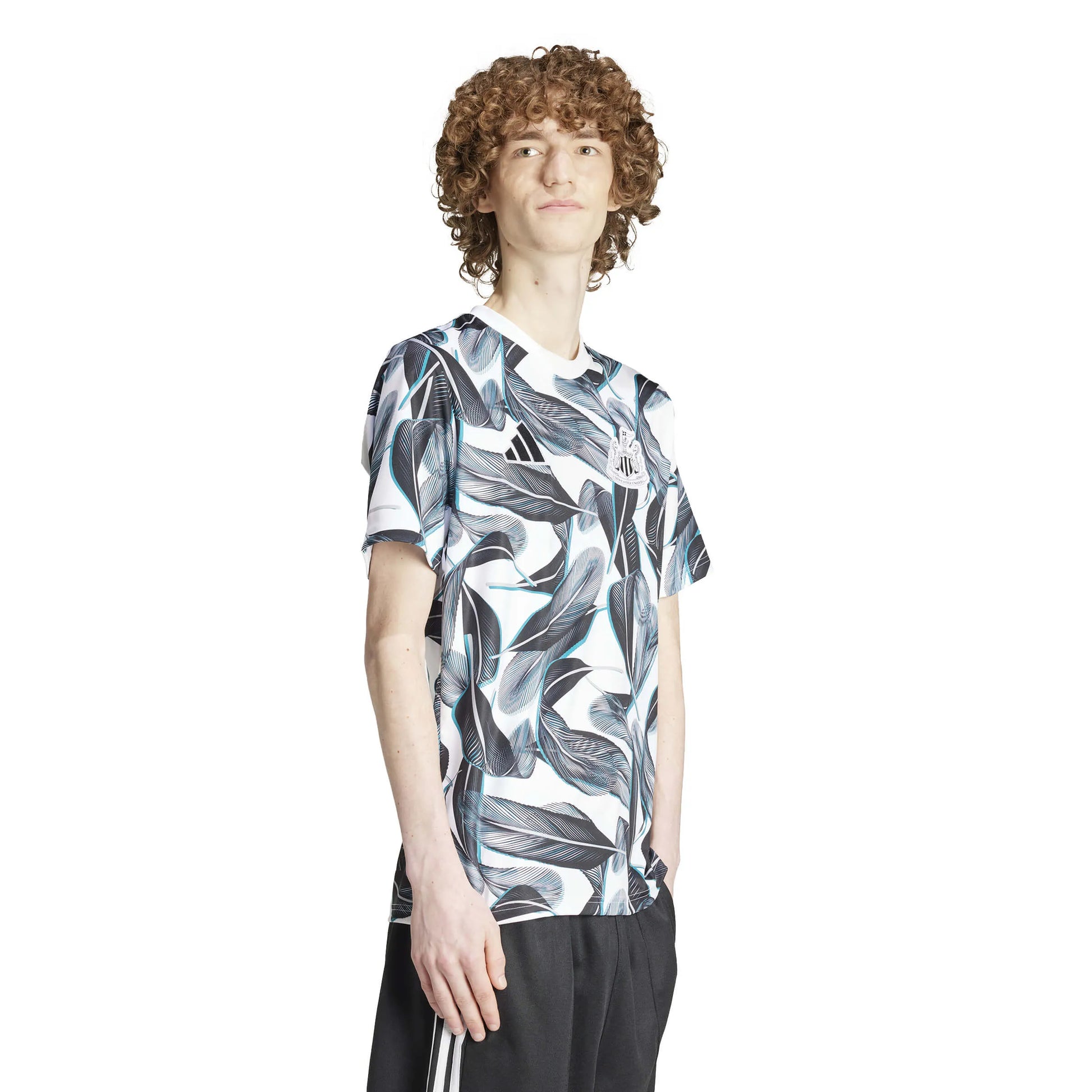 adidas 2024-25 Newcastle Men's Pre-Match Jersey (Model - Side)