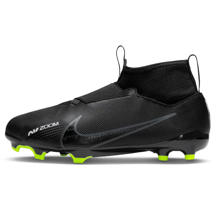 Nike JR Zoom Mercurial Superfly 9 Academy FG-MG - Black-Grey (Side 1)