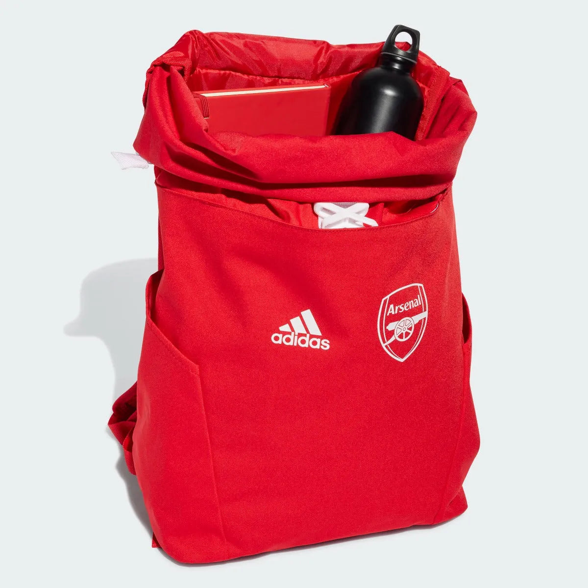 adidas 2022-23 Arsenal Backpack - Scarlet-White (Diagonal - Open)