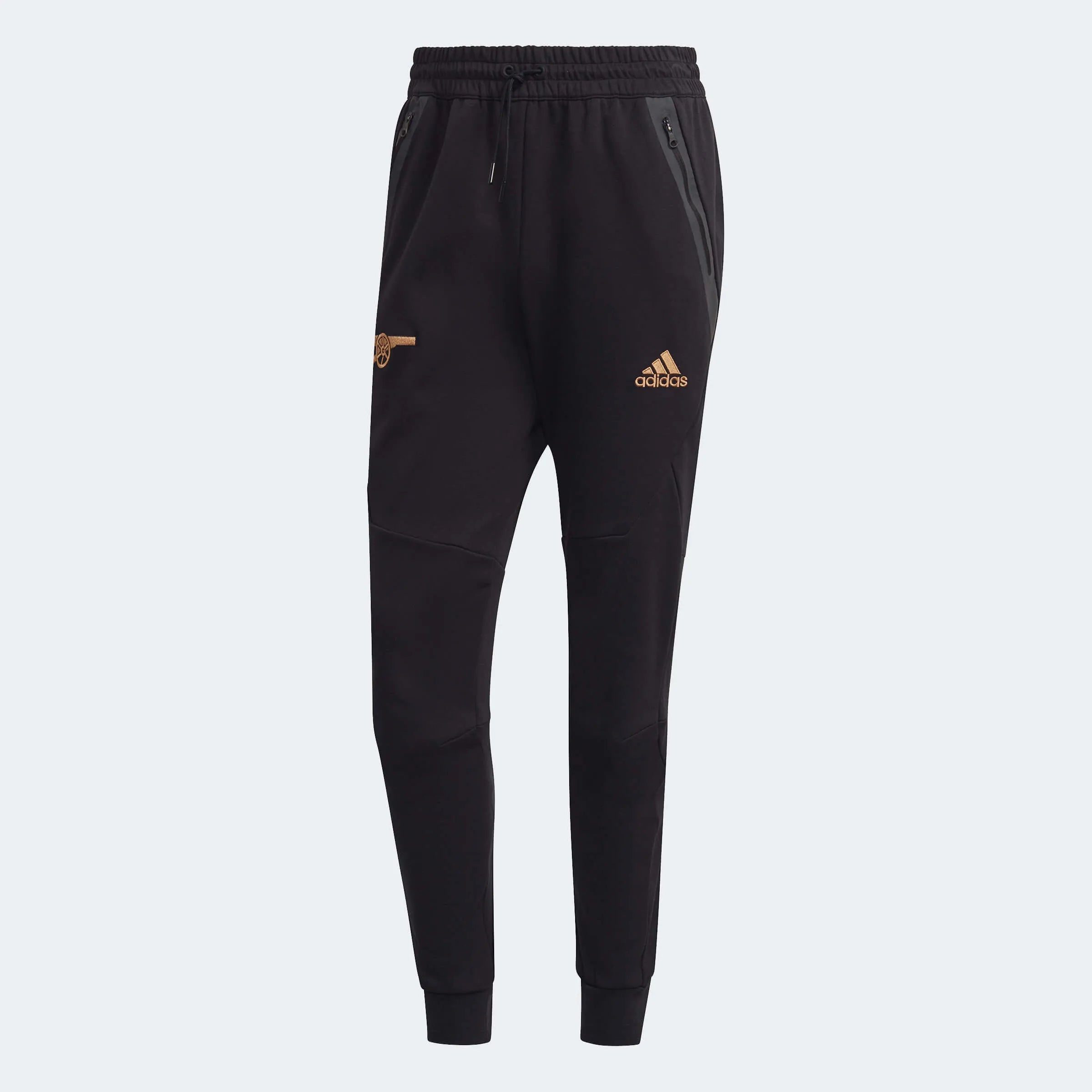 adidas 2022-23 Arsenal Travel Pants - Black (Front)
