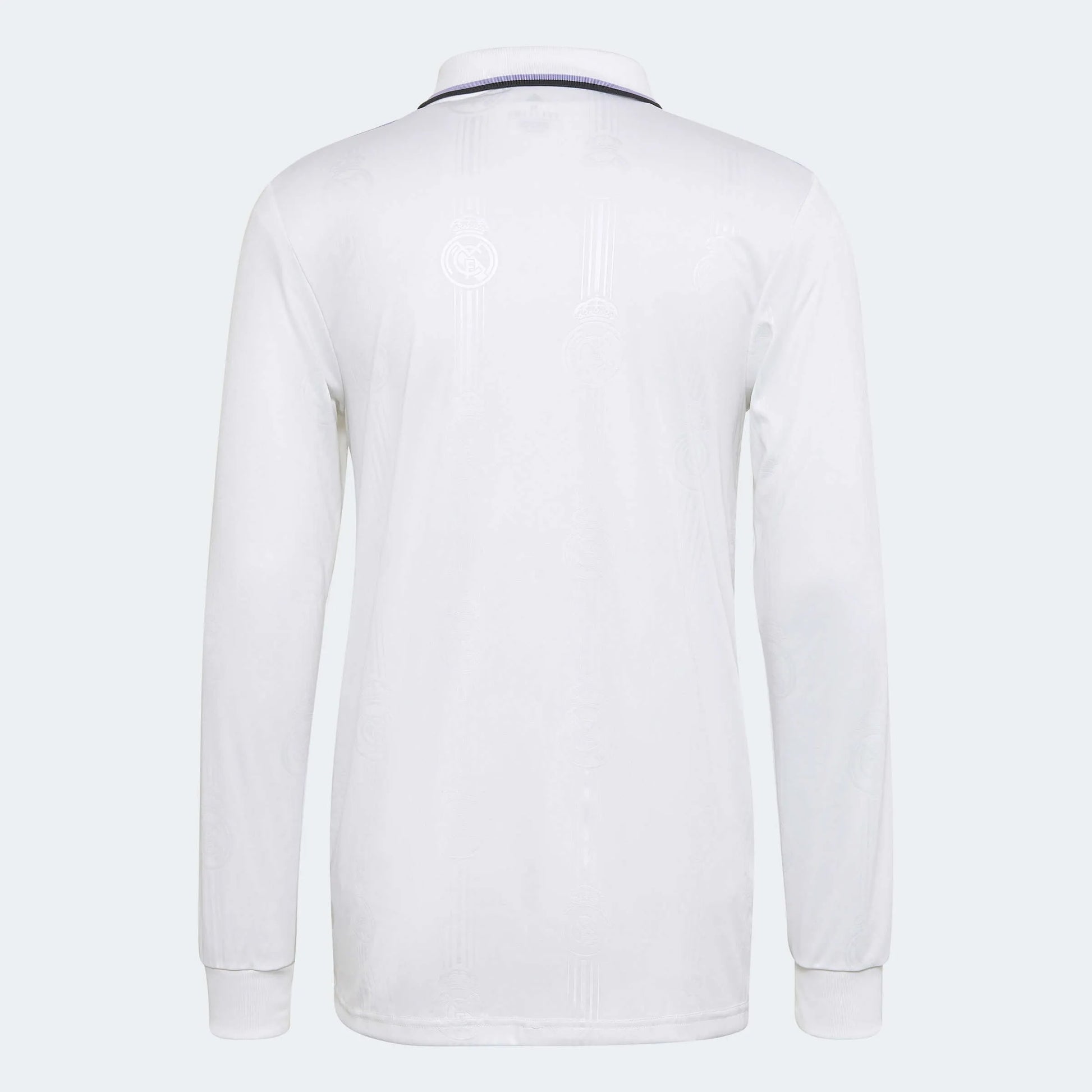 adidas 2022-23 Real Madrid Home Long-Sleeve Jersey - White (Back)