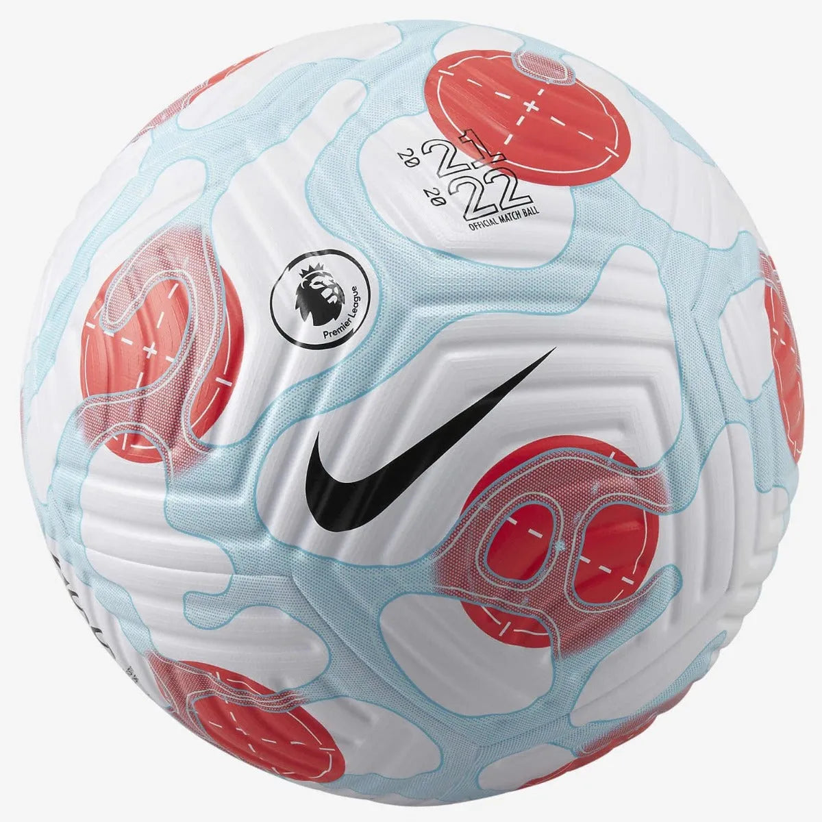 Nike SP22 Premiere League Flight Third  Soccer Ball - White-Blue-Crimson (Back)