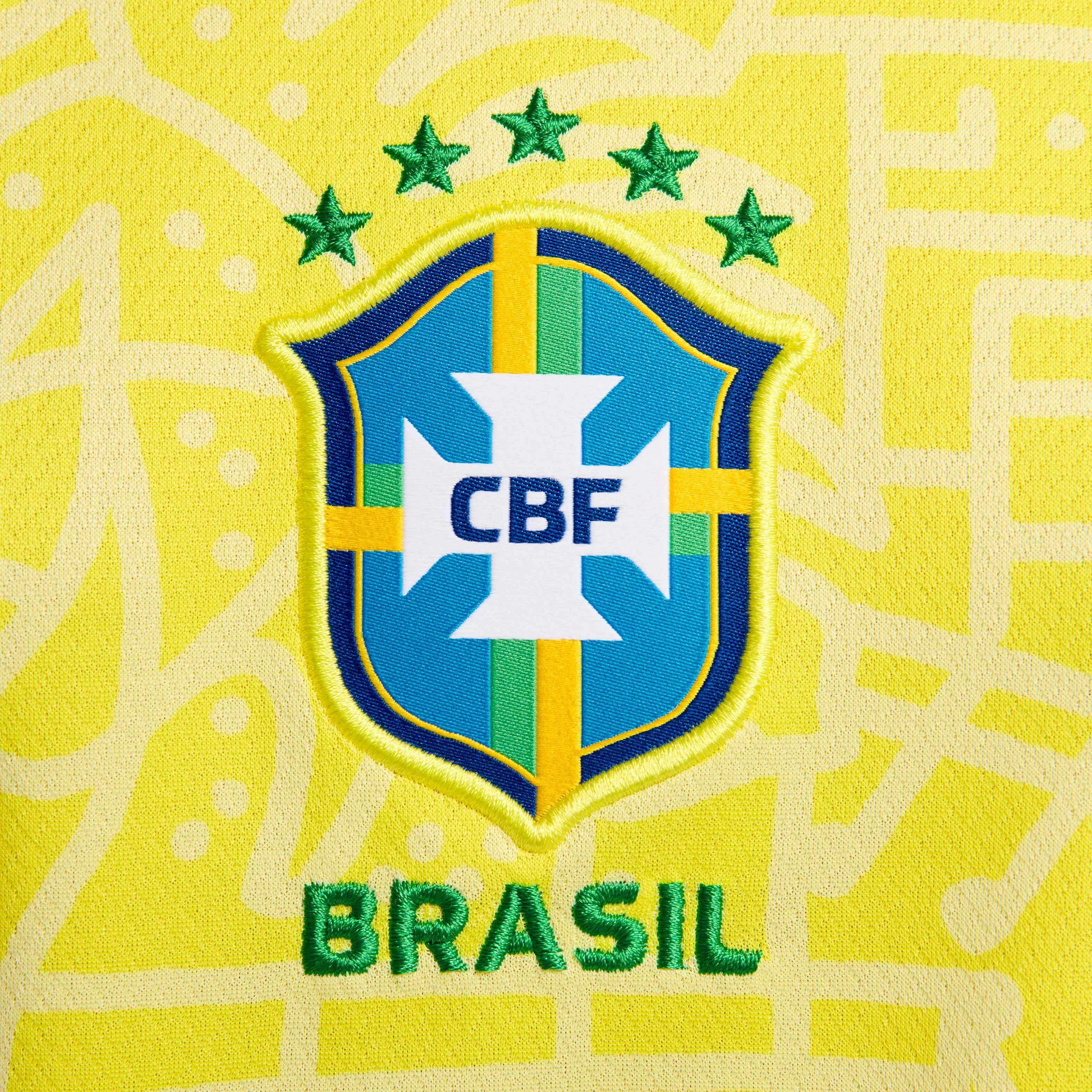 Nike 2024-25 Brazil Women's Stadium Home Jersey (Detail 4)