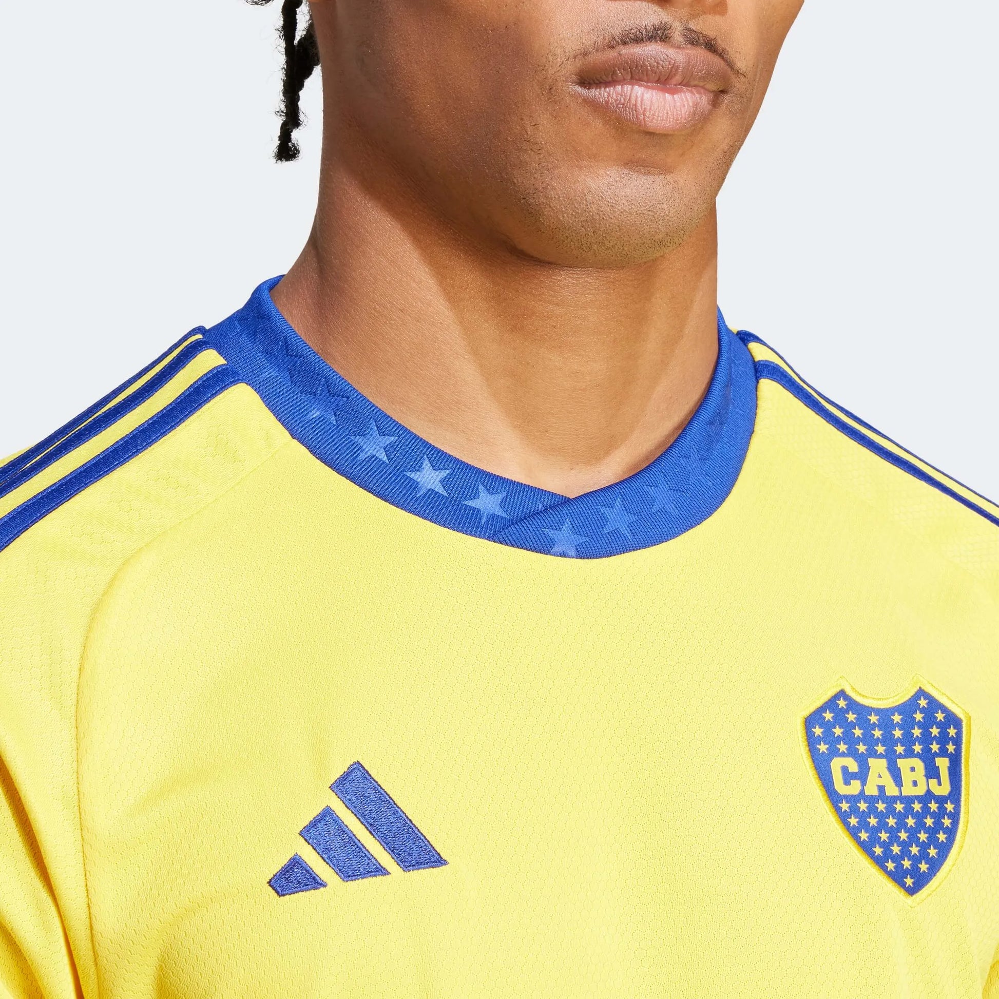 adidas 2023-24 Boca Juniors Men's Stadium Away Jersey (Detail 1)