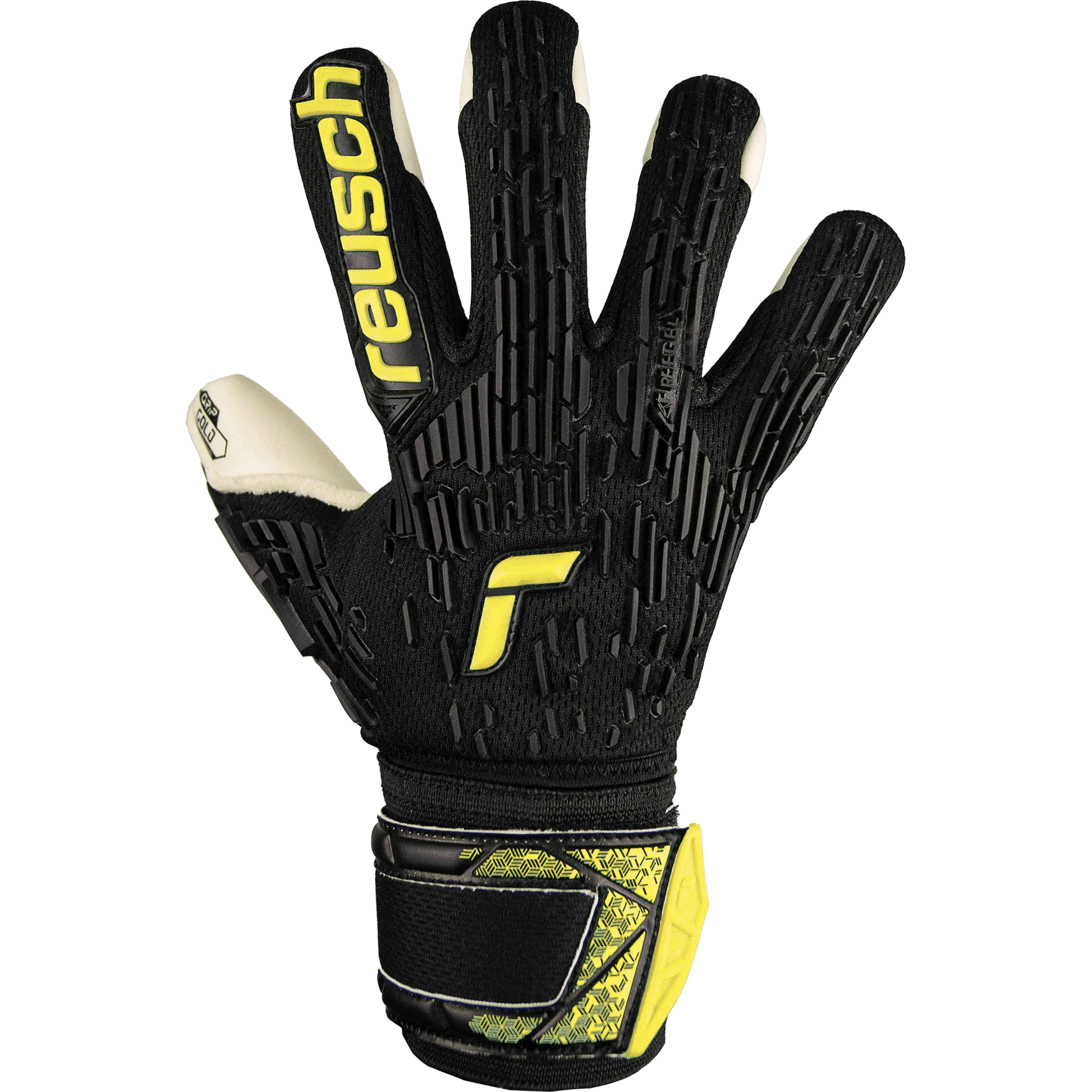 Reusch JR Attrakt Freegel Gold FS Goalkeeper Gloves (Single - Outer)