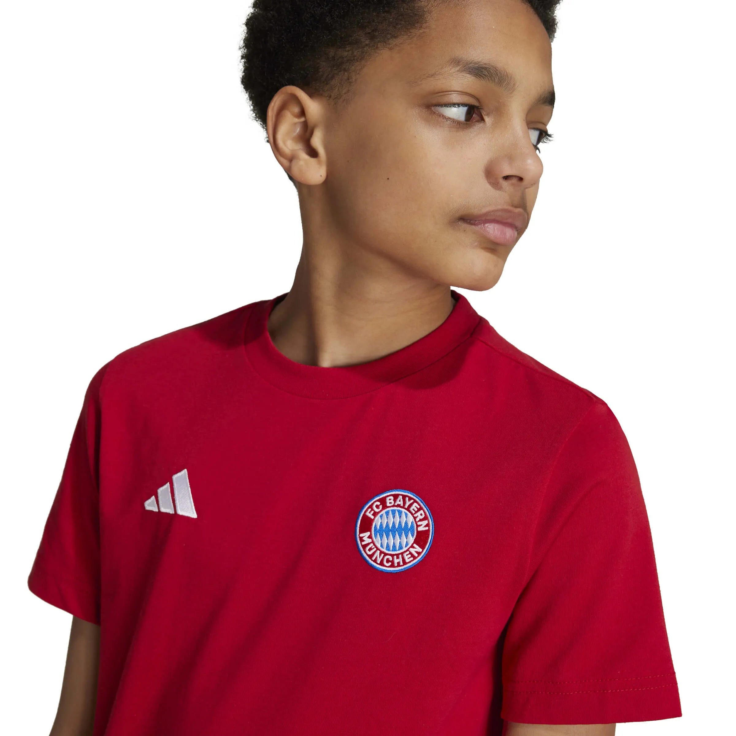 adidas 2024-25 Bayern Munich Youth Tee (Detail 1)