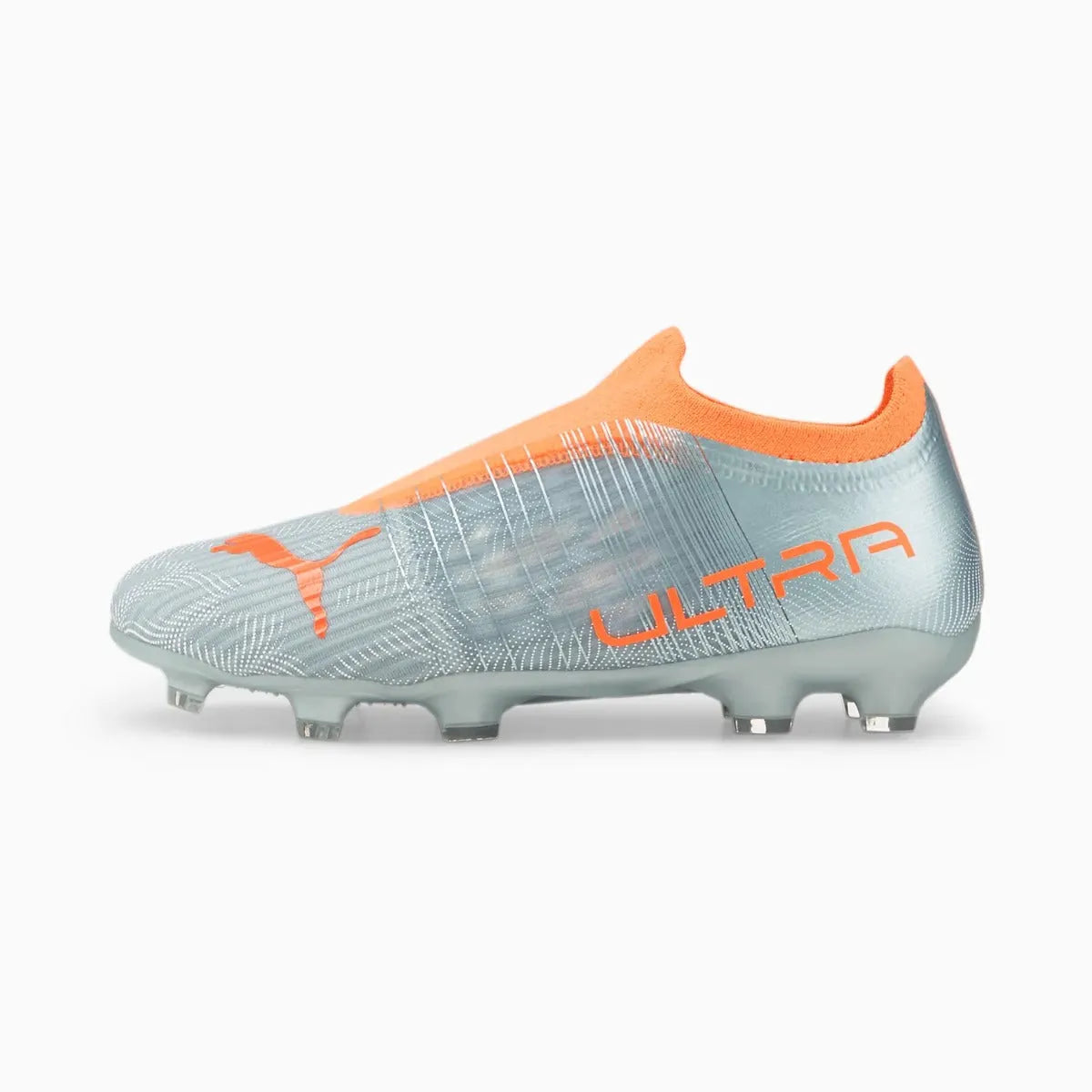 Puma JR Ultra 3.4 FG-AG - Silver-Neon Citrus (Side 1)