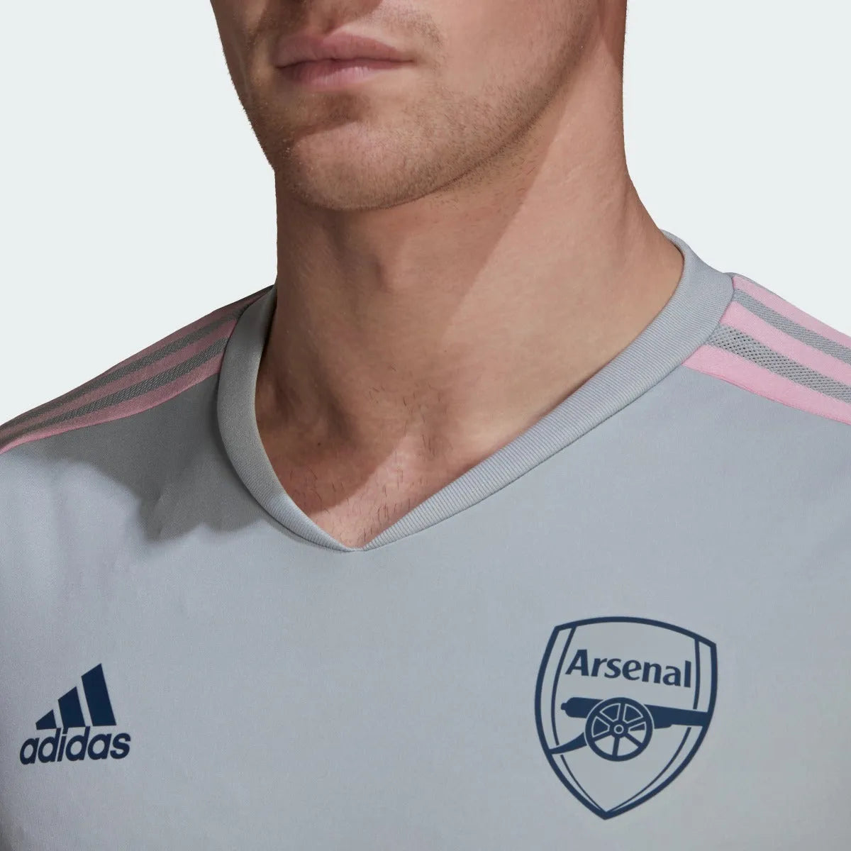 adidas 22-23 Arsenal Training Jersey - Onix (Detail 1)