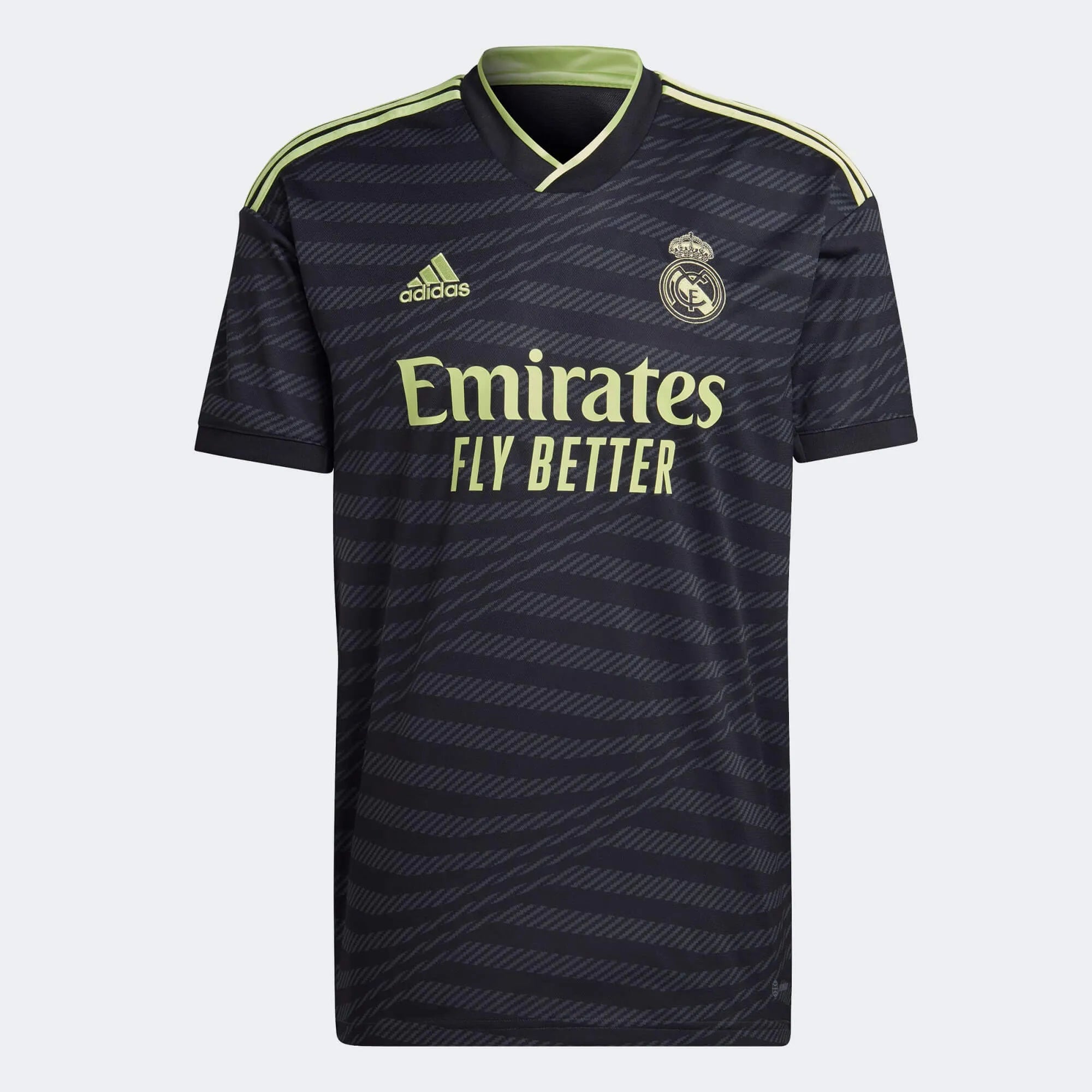 adidas 2022-23 Real Madrid Third Jersey - Black (Front)