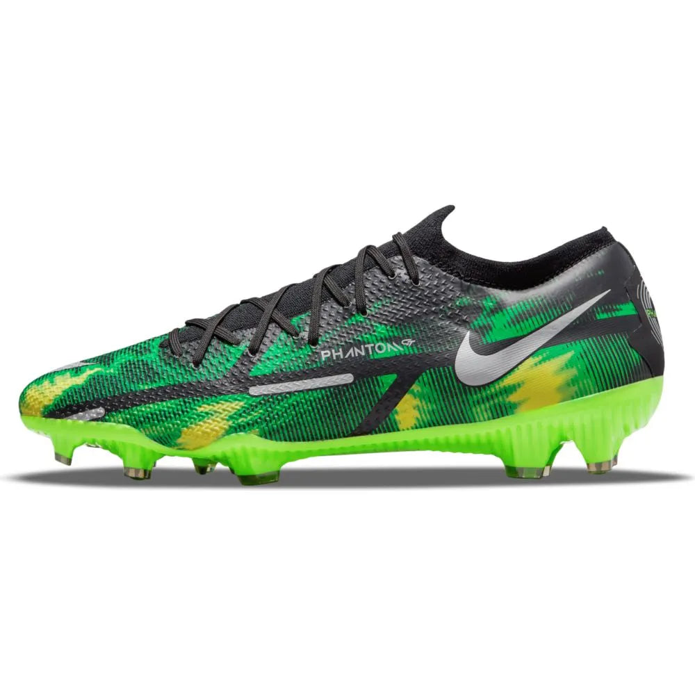 Nike Phantom GT2 SW PRO FG -Black-Green Strike (Side 1)
