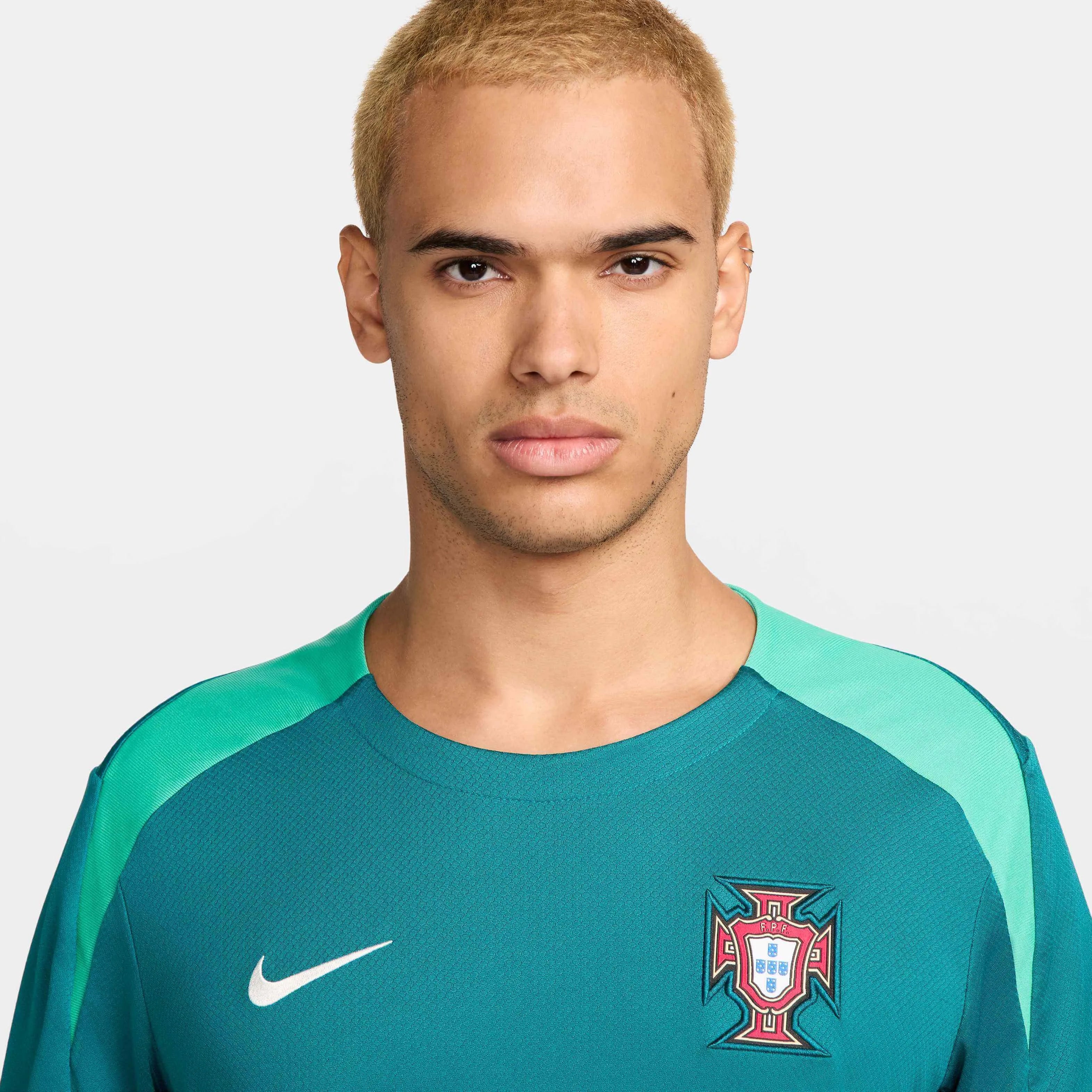 Nike 2024-25 Portugal Men's Dri-Fit Short-Sleeve Knit Top (Detail 1)