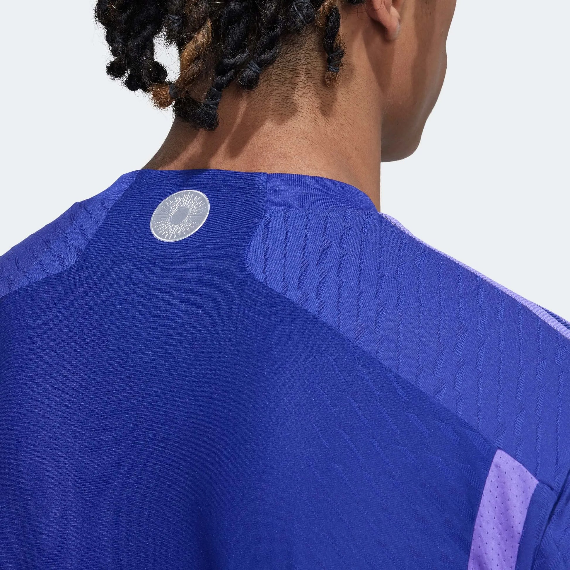 Adidas Argentina 2022-23 Away Authentic Jersey Purple Indigo-Purple (Detail 2)
