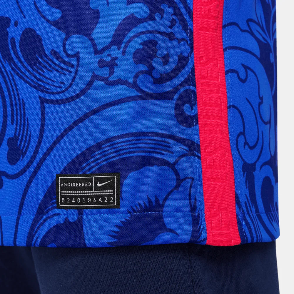 Nike France Home EC22 Youth Jersey Cobalt-Red-White (Detail 3)