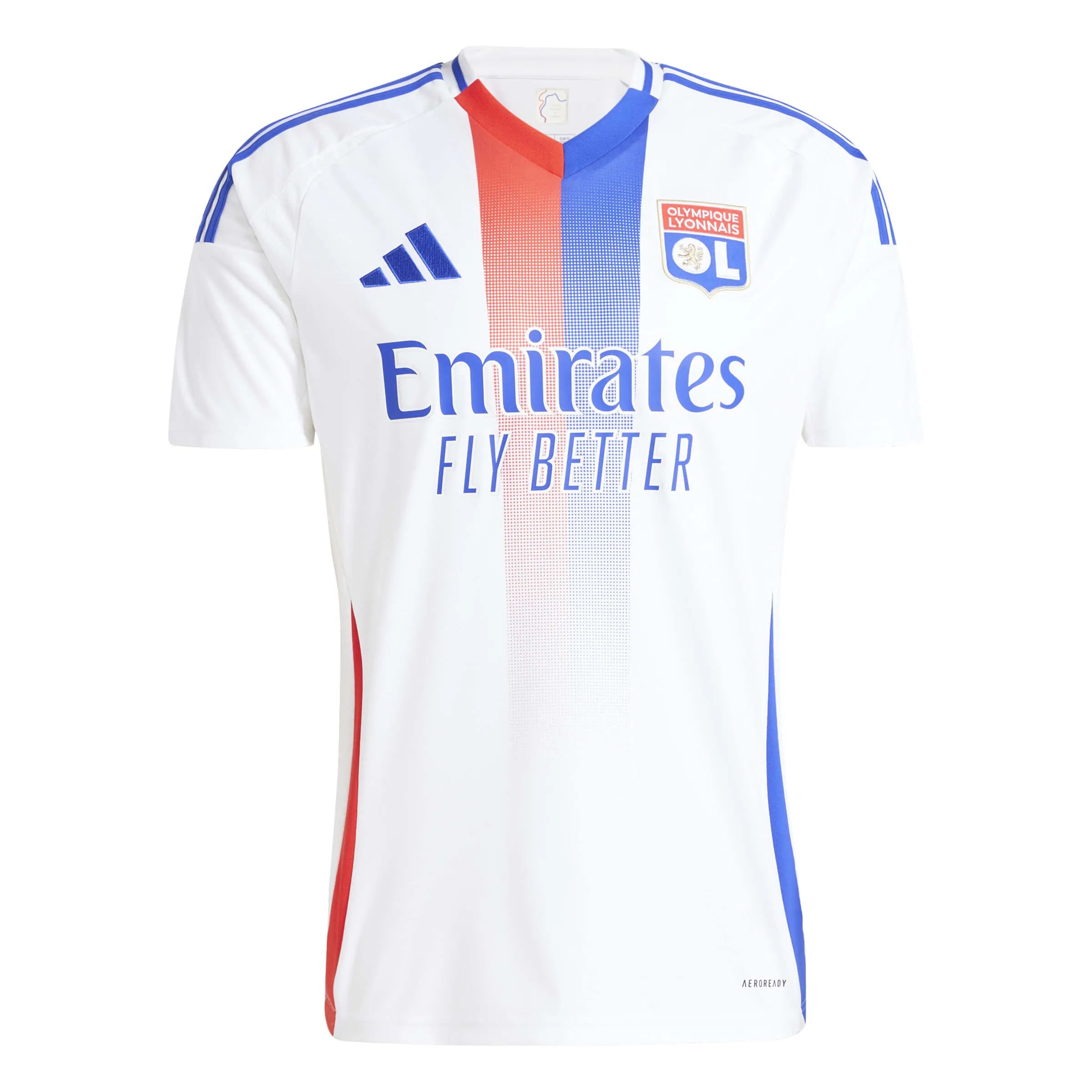Adidas Men s Lyon 2024 25 Home Jersey White Red M