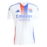 adidas 2024-25 Olympique Lyon Men's Stadium Home Jersey (Front)