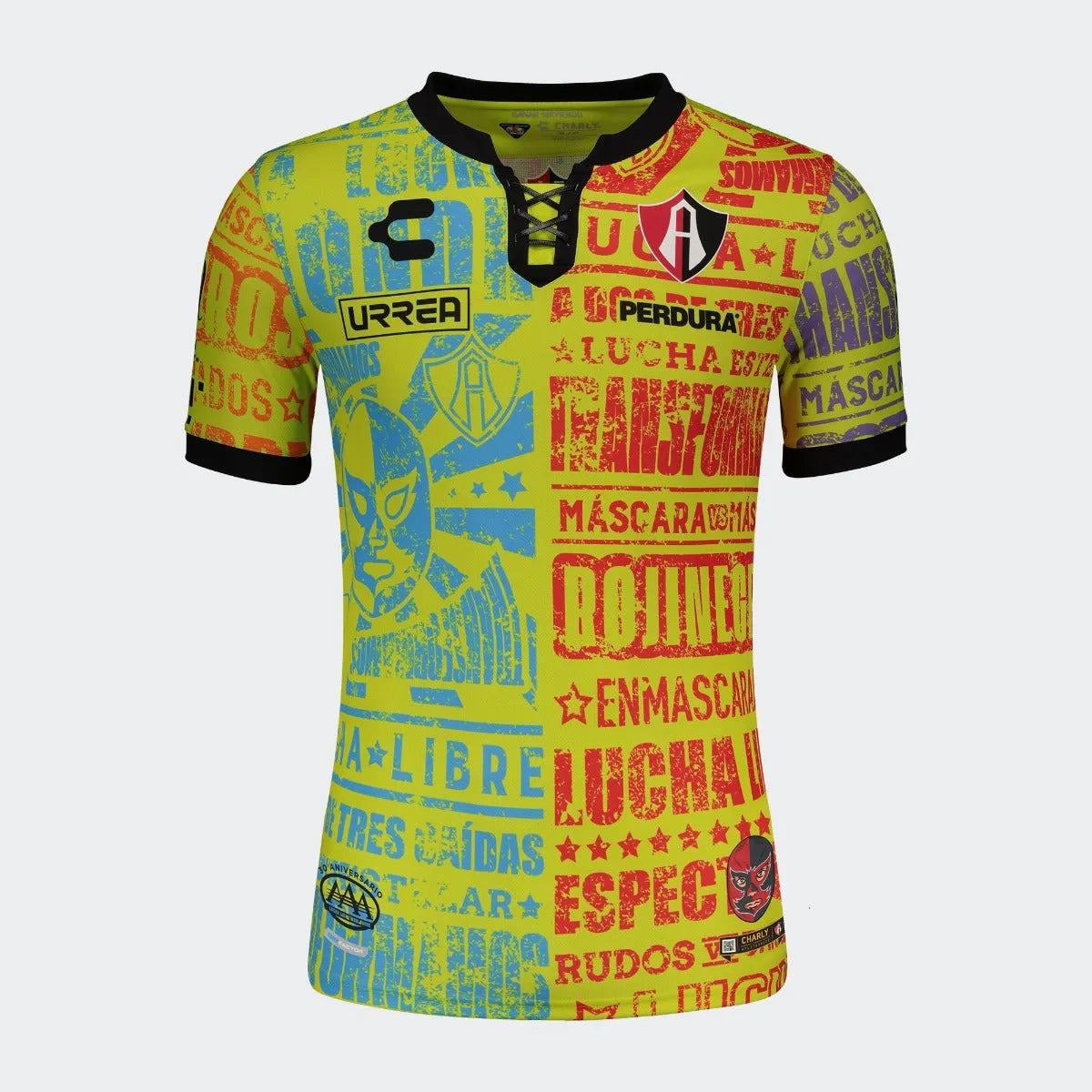 Charly 2021-22 Atlas Third Jersey - Yellow-Red-Blue (Front)