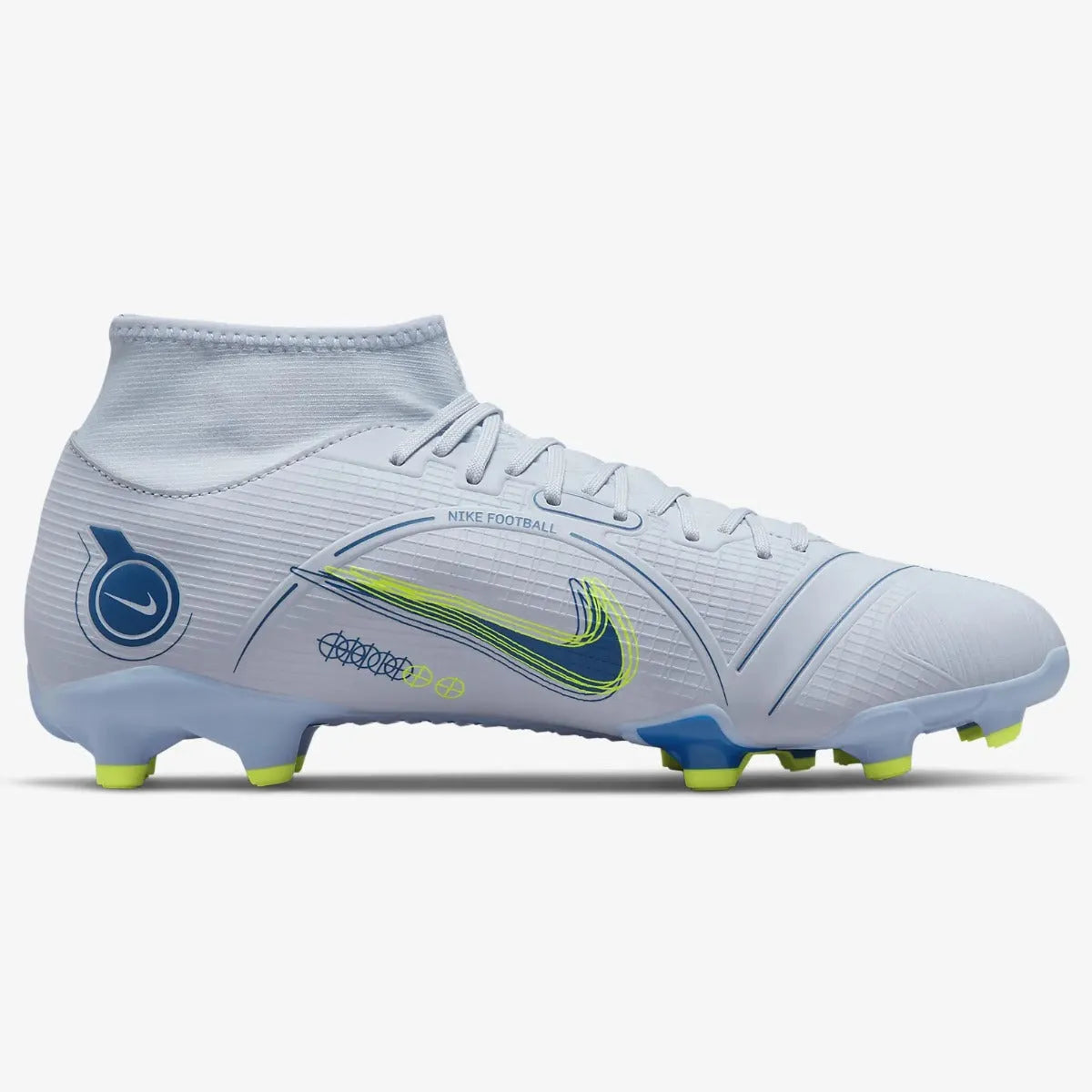 Nike Mercurial Superfly 8 Academy FG-MG - Grey-Blue (Side 2)