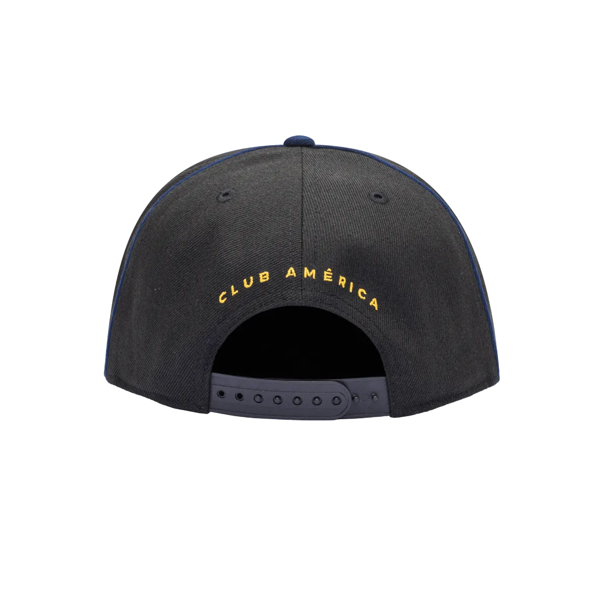 FI Collection Club America Cali Night Snapback Hat - Black-Blue (Back)