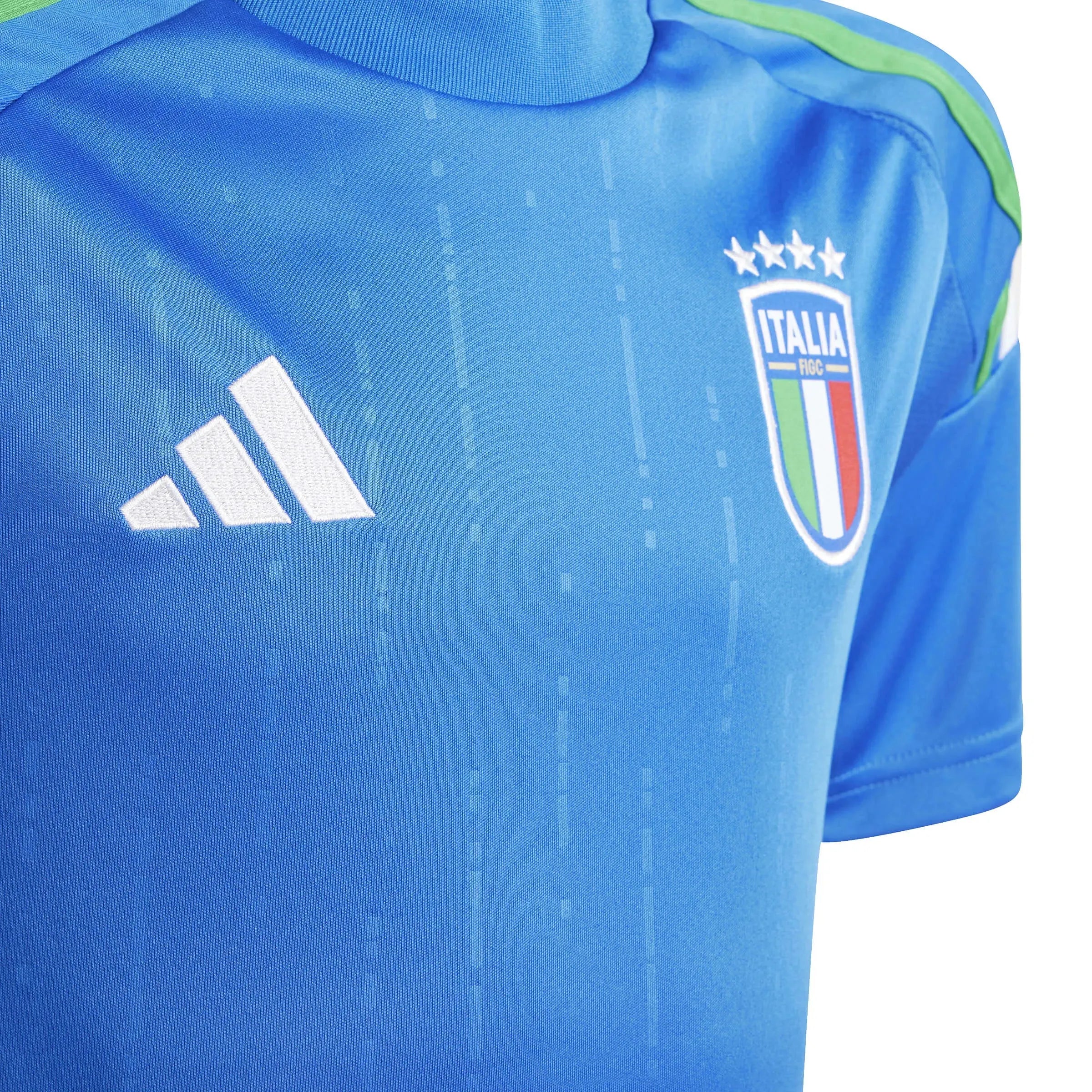 adidas 2024-25 Italy Youth Stadium Home Jersey (Detail 1)