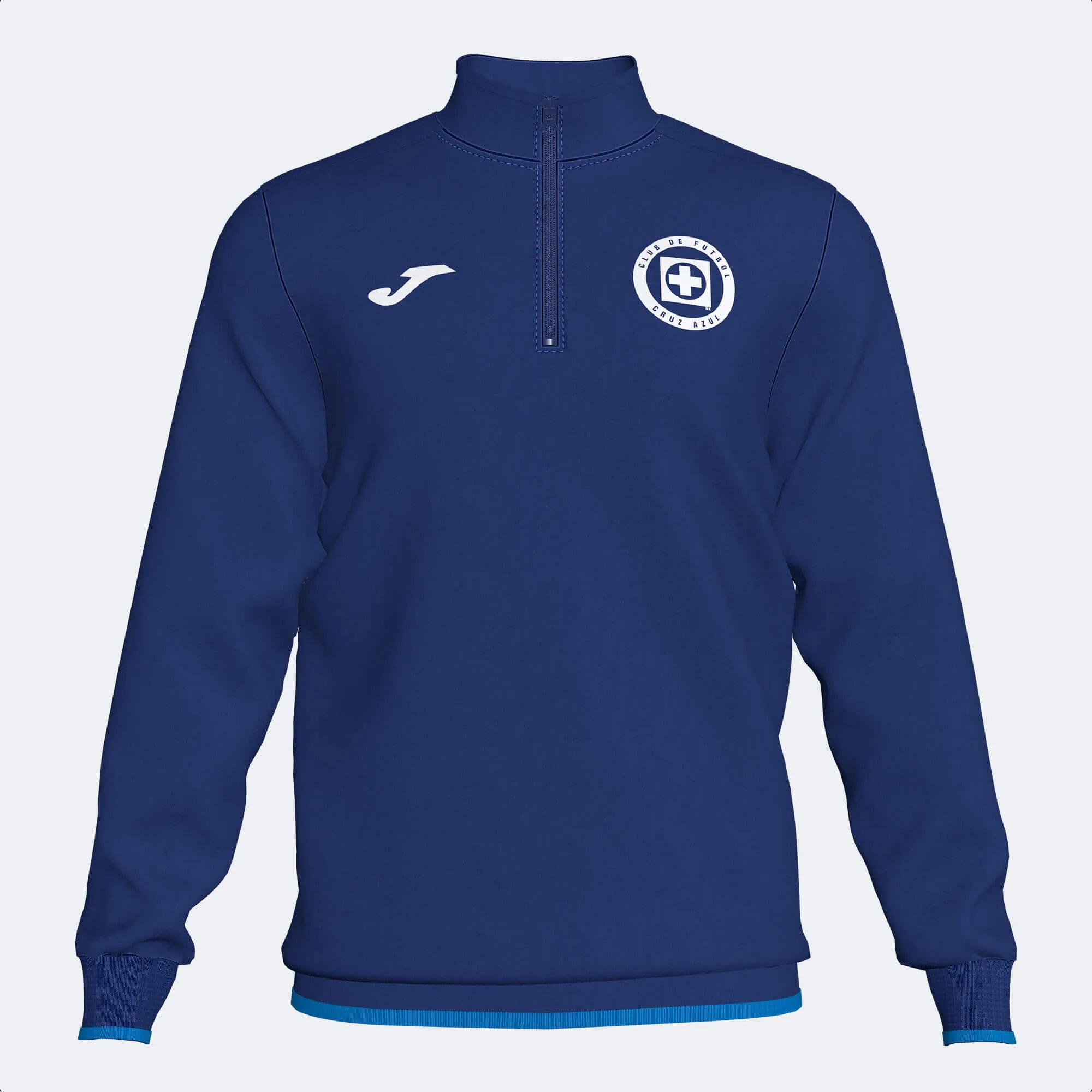 Joma 2022-23 Cruz Azul Quarter Zip Training Top - Royal (Front)