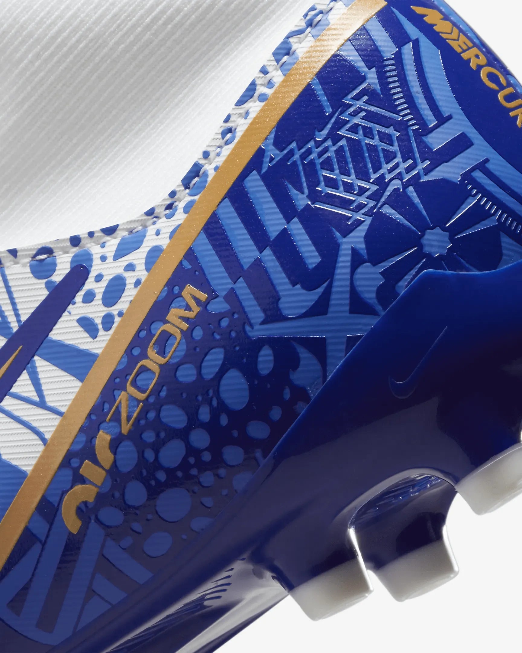 Nike Jr ZM Superfly 9 Acad Mds FGMG - White-Metallic Copper (Detail 2)