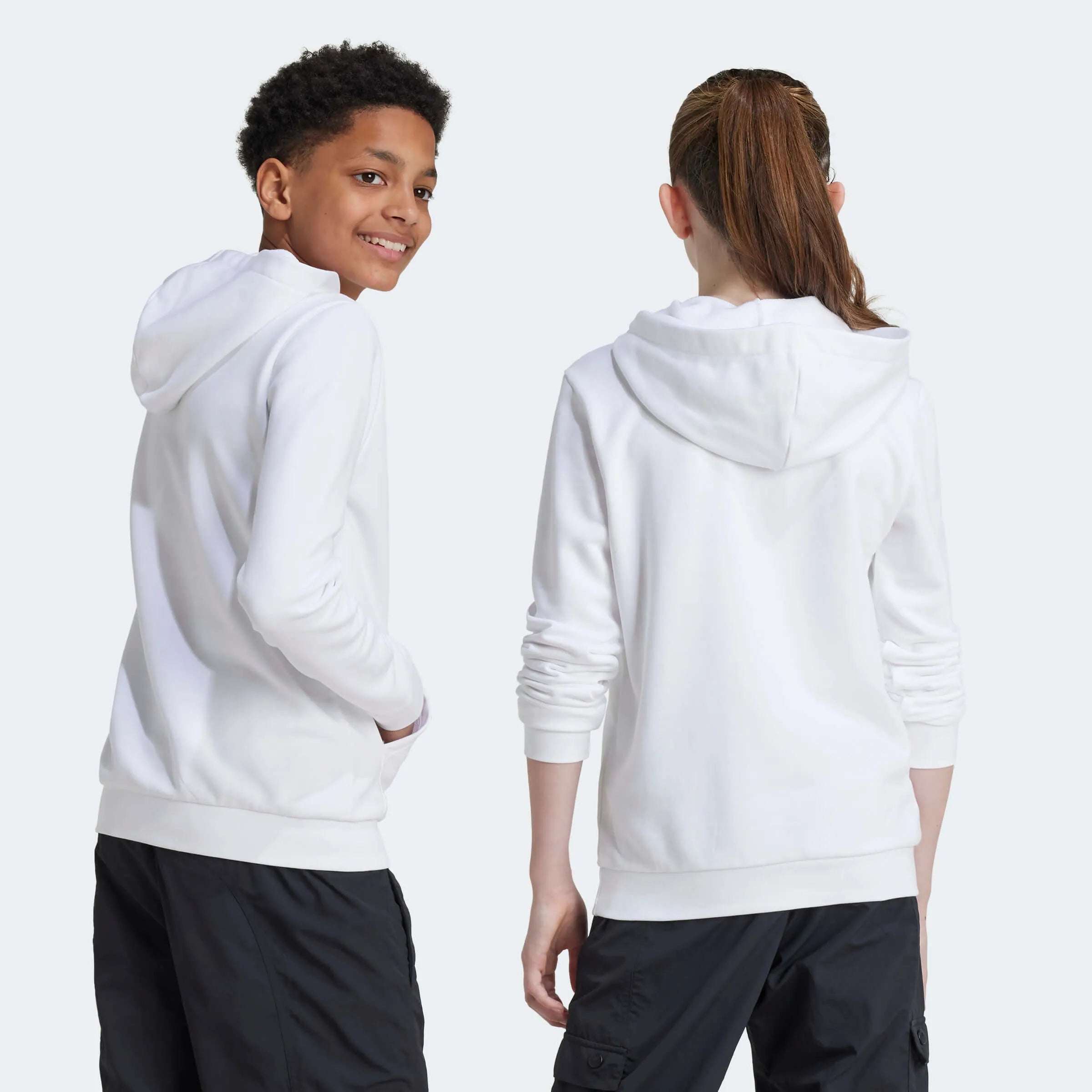 adidas 2024-25 Real Madrid Youth Hoodie (Models - Back)