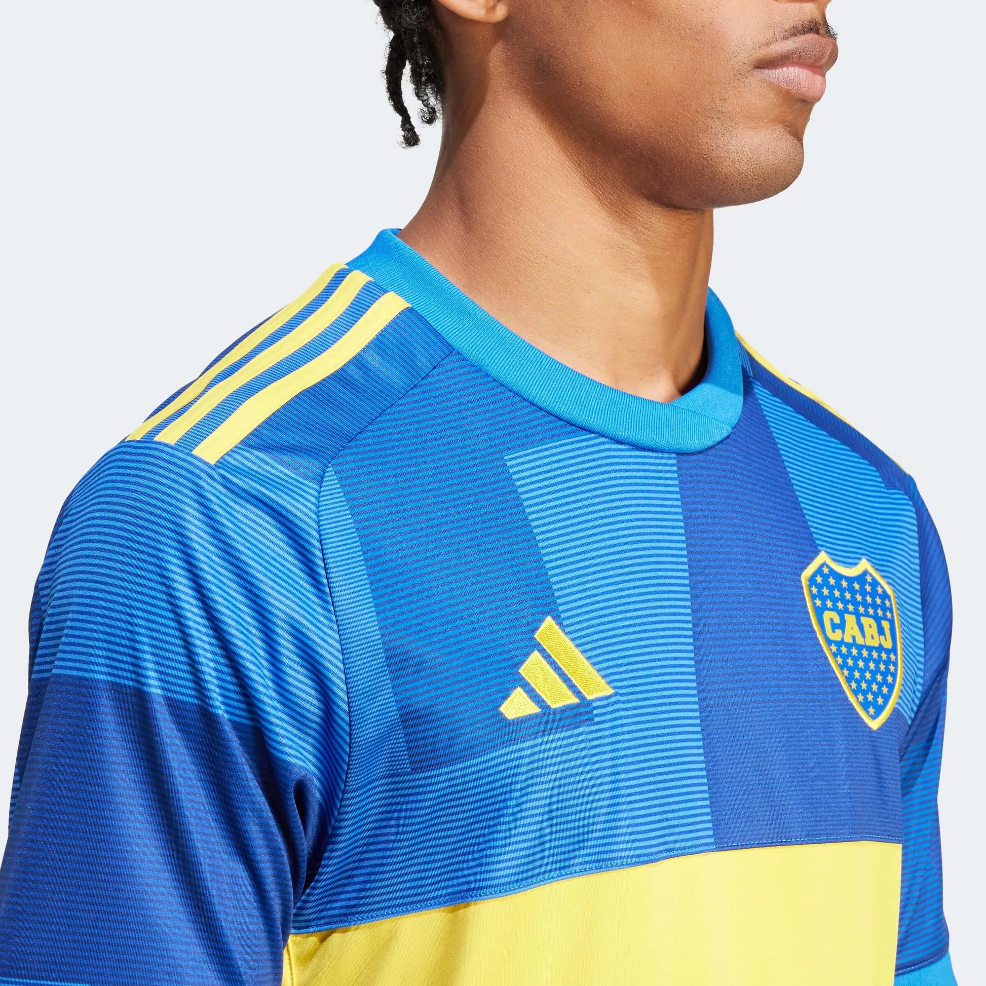 adidas 2023-24 Boca Juniors Men's Stadium Home Jersey (Detail 1)