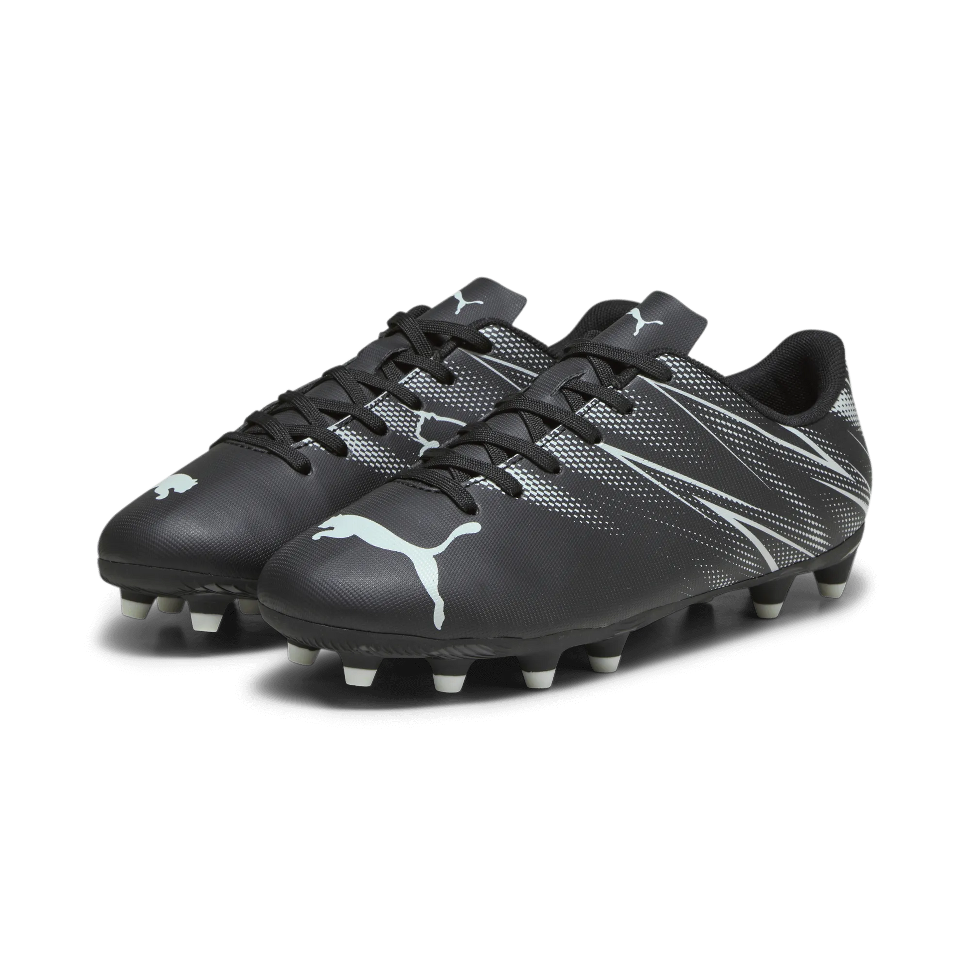 Puma Kids Attacanto FG_AG Puma Black-Silver Mist (Pair - Lateral)