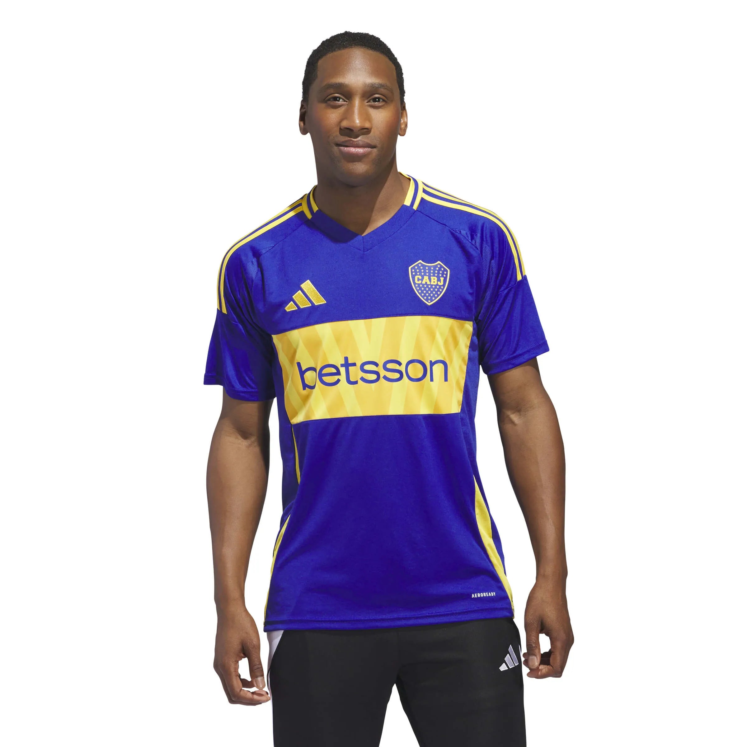adidas 2024-25 Boca Juniors Men's Stadium Home Jersey (Model - Front)