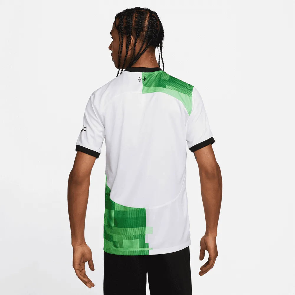 Nike 2023-24 Liverpool Men's Away Jersey (Model - Back)