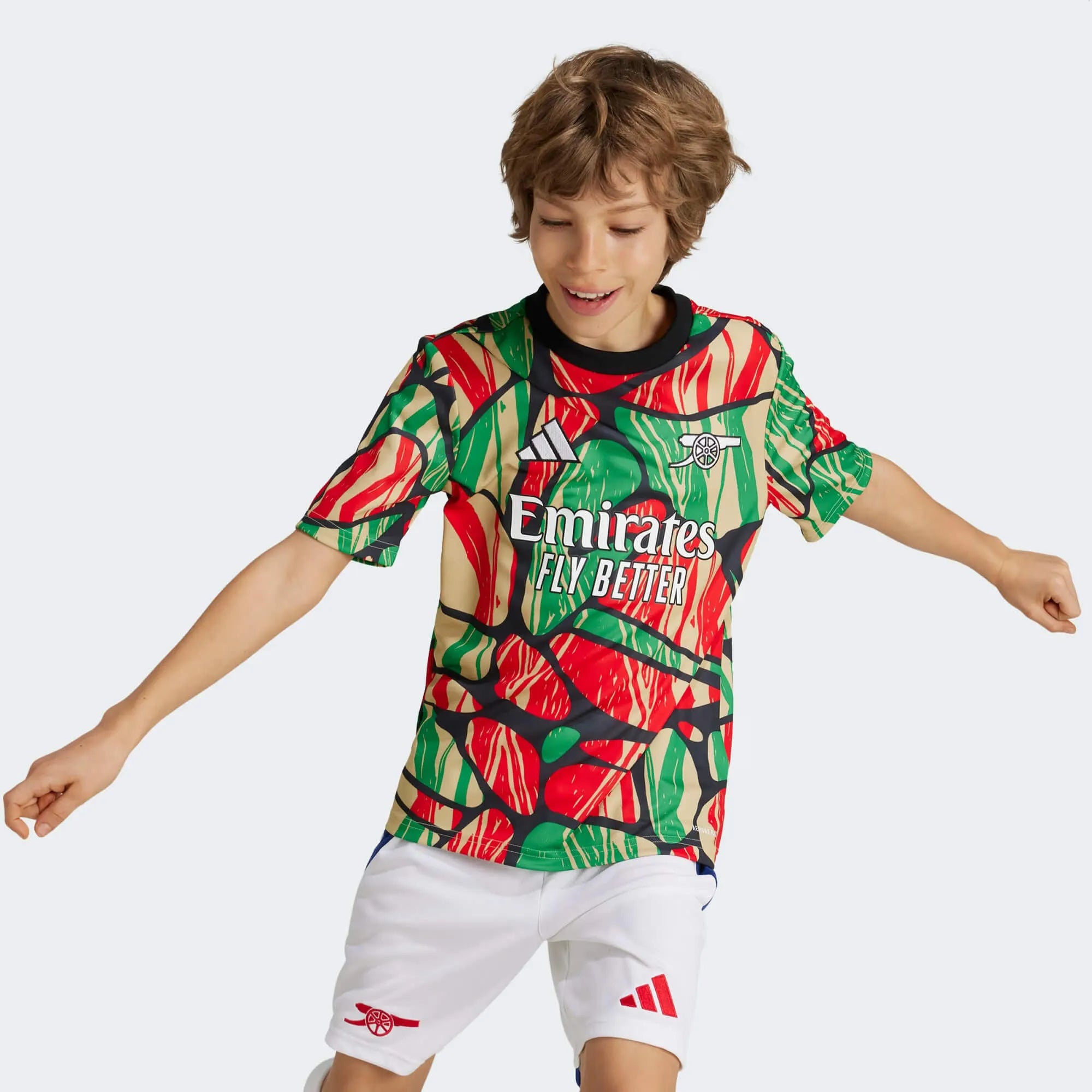 adidas 2024-25 Arsenal Youth Pre-Match Jersey (Model - Front)