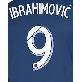 LA Galaxy 2015/19 Away Ibrahimovic #9 Youth Jersey Name Set