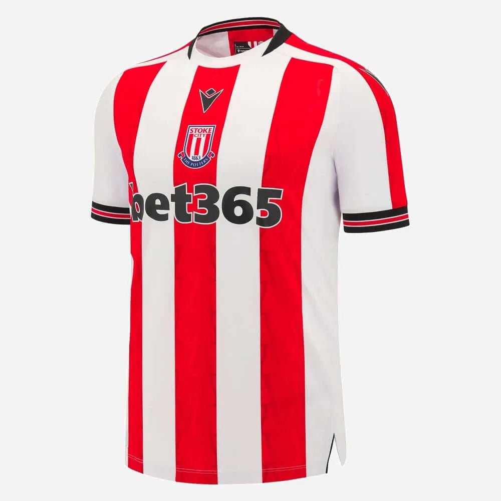 stokke city Macron 2024-25 Stoke City Authentic Home Jersey | White/Red