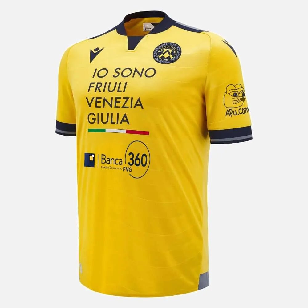 Macron 2024-25 Udinese Calcio Men's Authentic Away Soccer Jersey