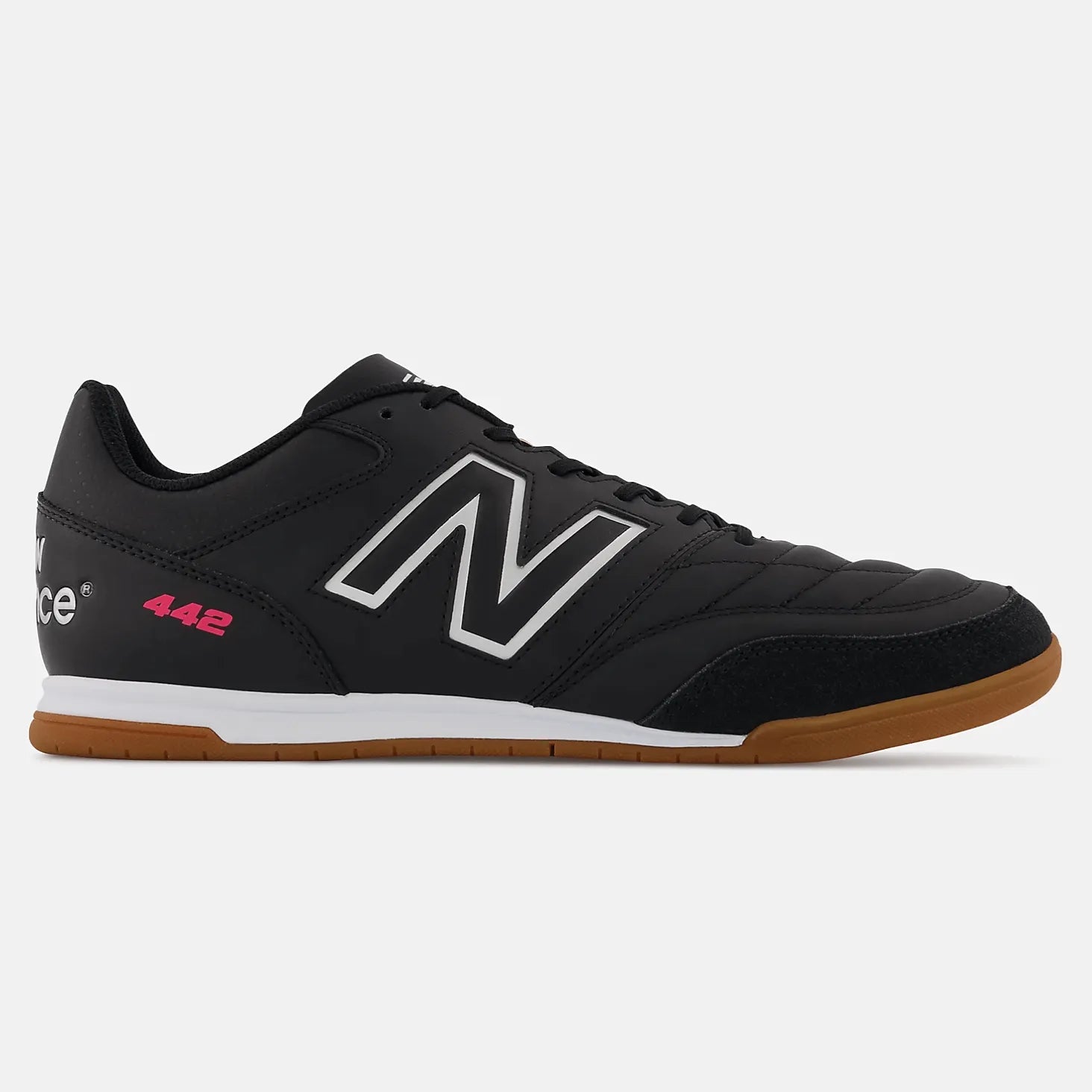 New Balance 442 V2 Team Indoor Soccer Shoes IC 2E Wide - Black