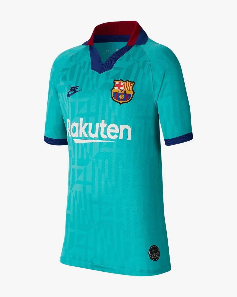 Nike 2019-20 FC Barcelona YOUTH Third Soccer Jersey - Teal – ProSoccer Nike 2019-20 FC Barcelona YOUTH Third Soccer Jersey - Teal – ProSoccer