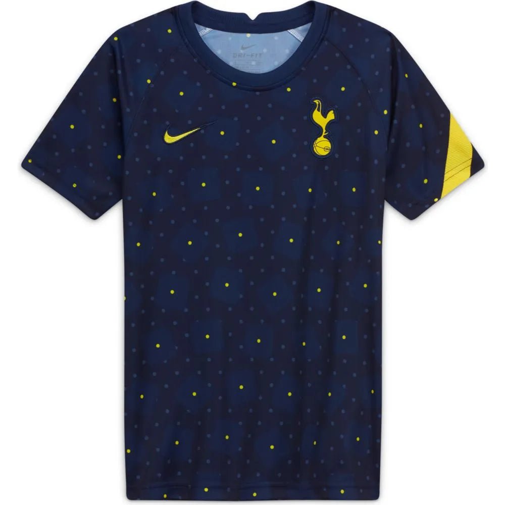 Nike 2020-21 Tottenham Youth Pre-Match Soccer Jersey - Navy-Yellow